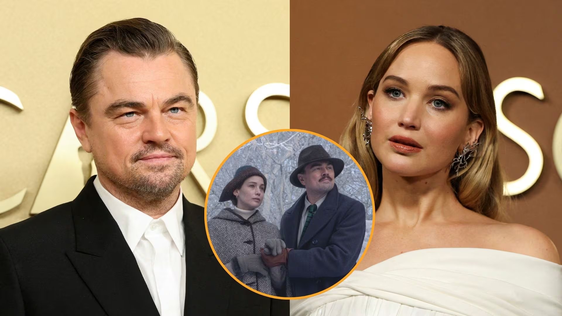 Jennifer Lawrence comparte protagonismo con DiCaprio, adoptando también una imagen alejada de la figura de estrella mediática para el proyecto (REUTERS/Apple Original Films)