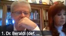 Cristina Kirchner, junto a su abogado defensor en el caso Cuadernos, Carlos Beraldi 