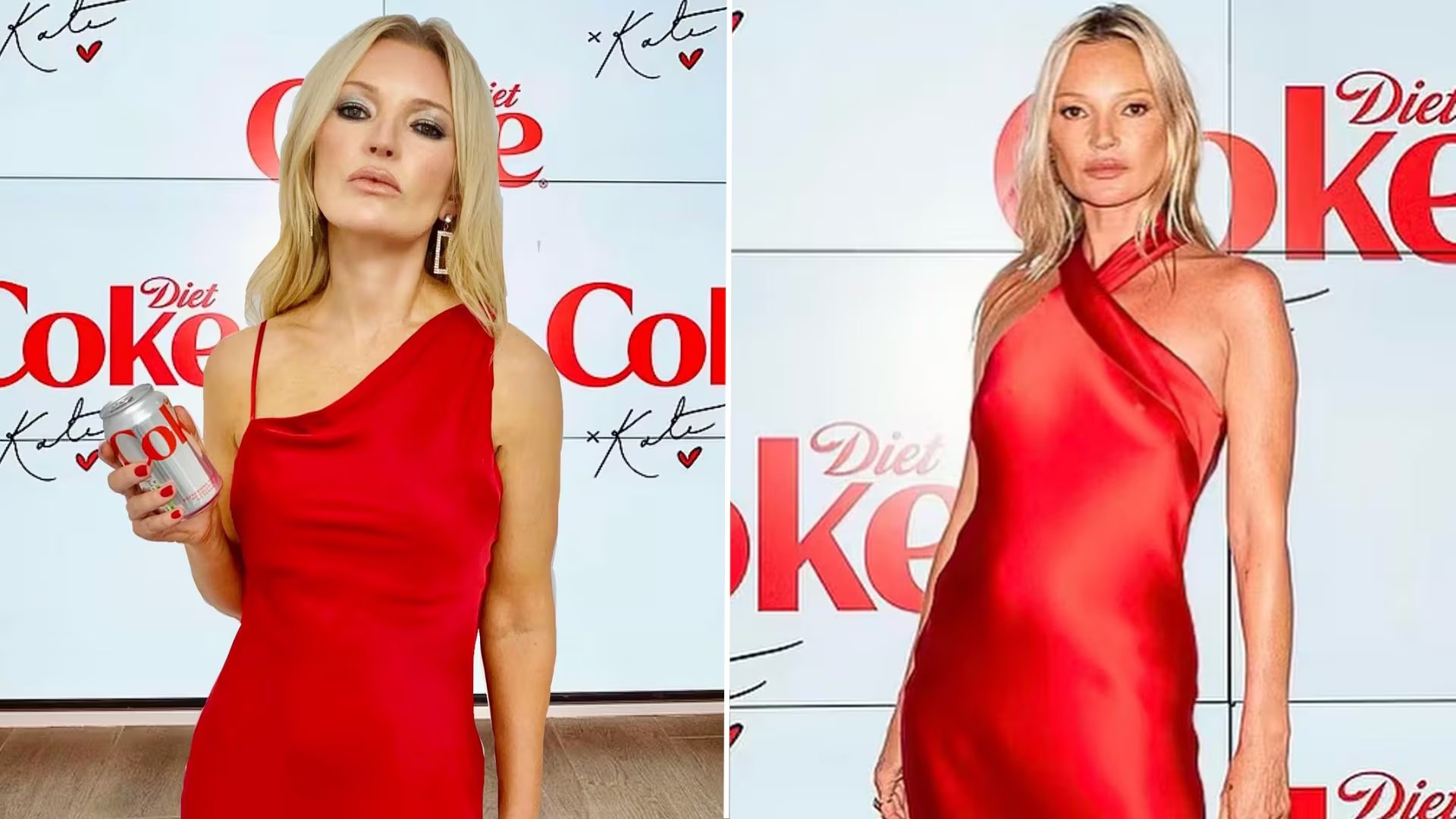 Denise Ohnona, reconocida por su sorprendente parecido con Kate Moss, desfiló en pasarelas y protagonizó campañas publicitarias en las que encarnó a la célebre supermodelo británica (Instagram @iamnotkatemoss)