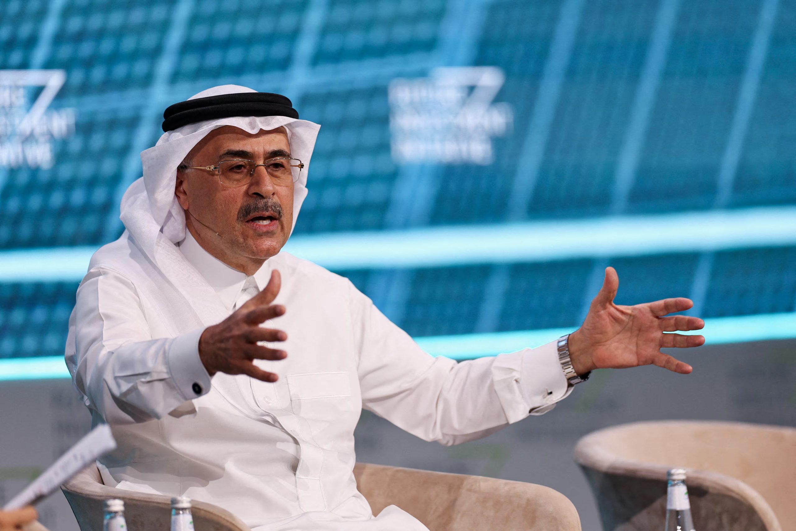 El presidente y CEO de Saudi Aramco, Amin Nasser, en una fotografía de archivo. El ejecutivo advirtió que la guerra tendría consecuencias 