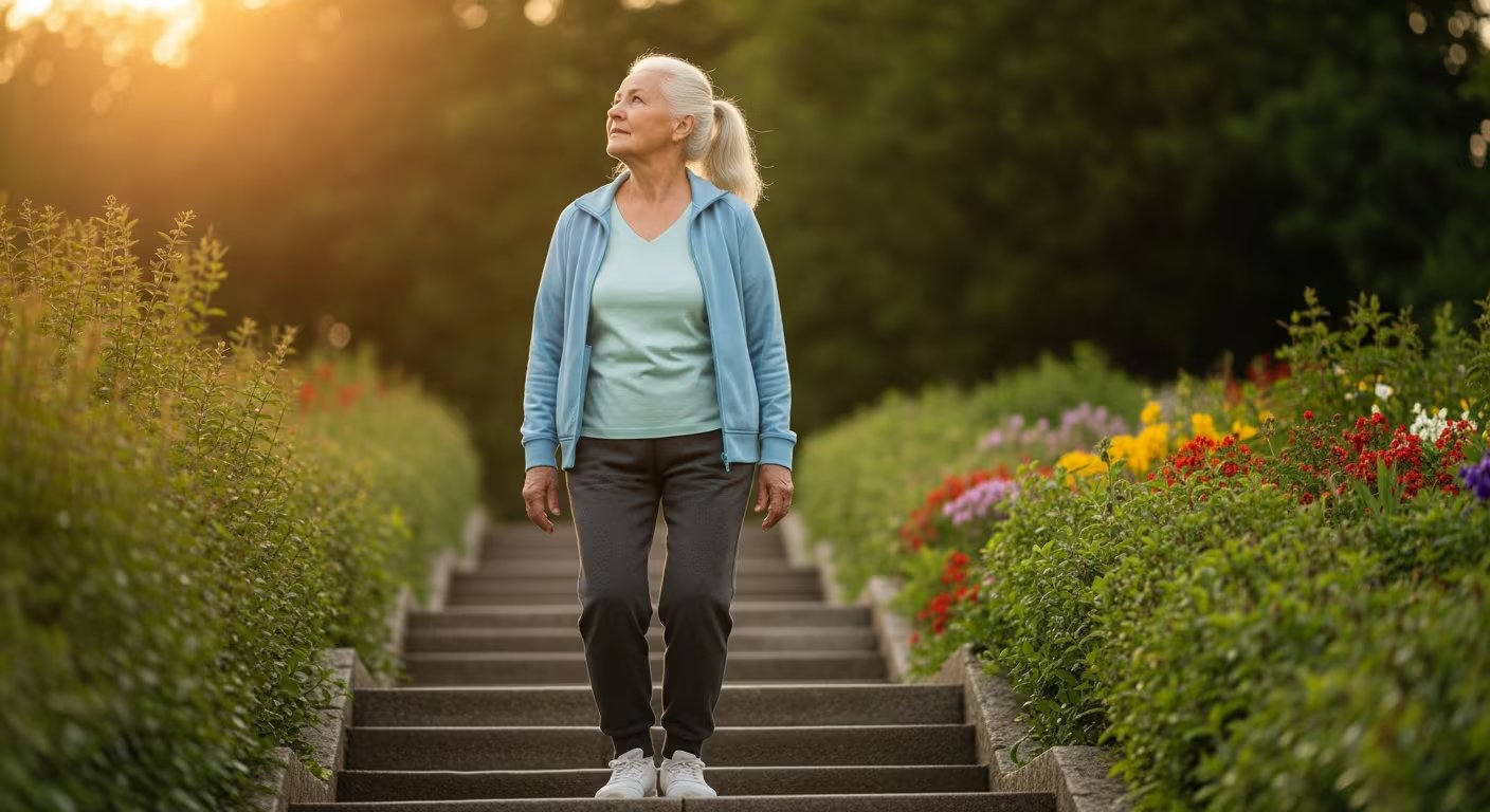 Mujer bajando unas escaleras. (Imagen Ilustrativa Infobae)