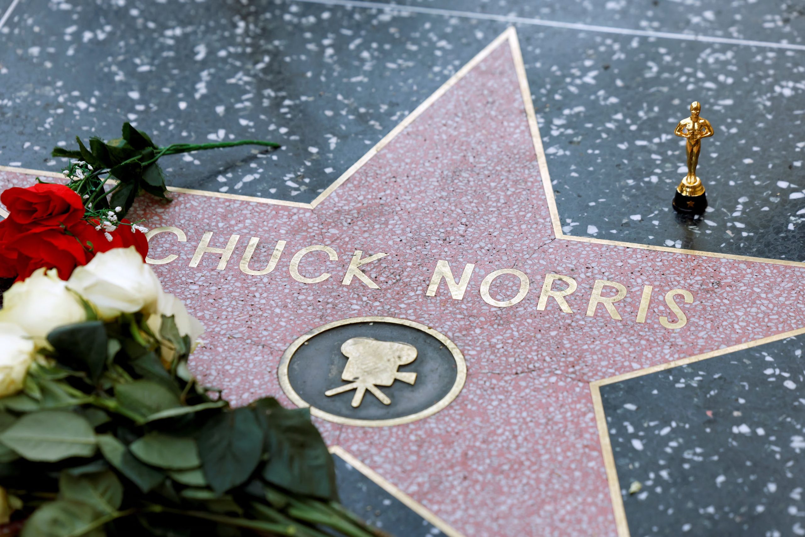 Admiradores del campeón de artes marciales le rinden homenaje en el Paseo de la Fama de Hollywood (REUTERS/Caroline Brehman)