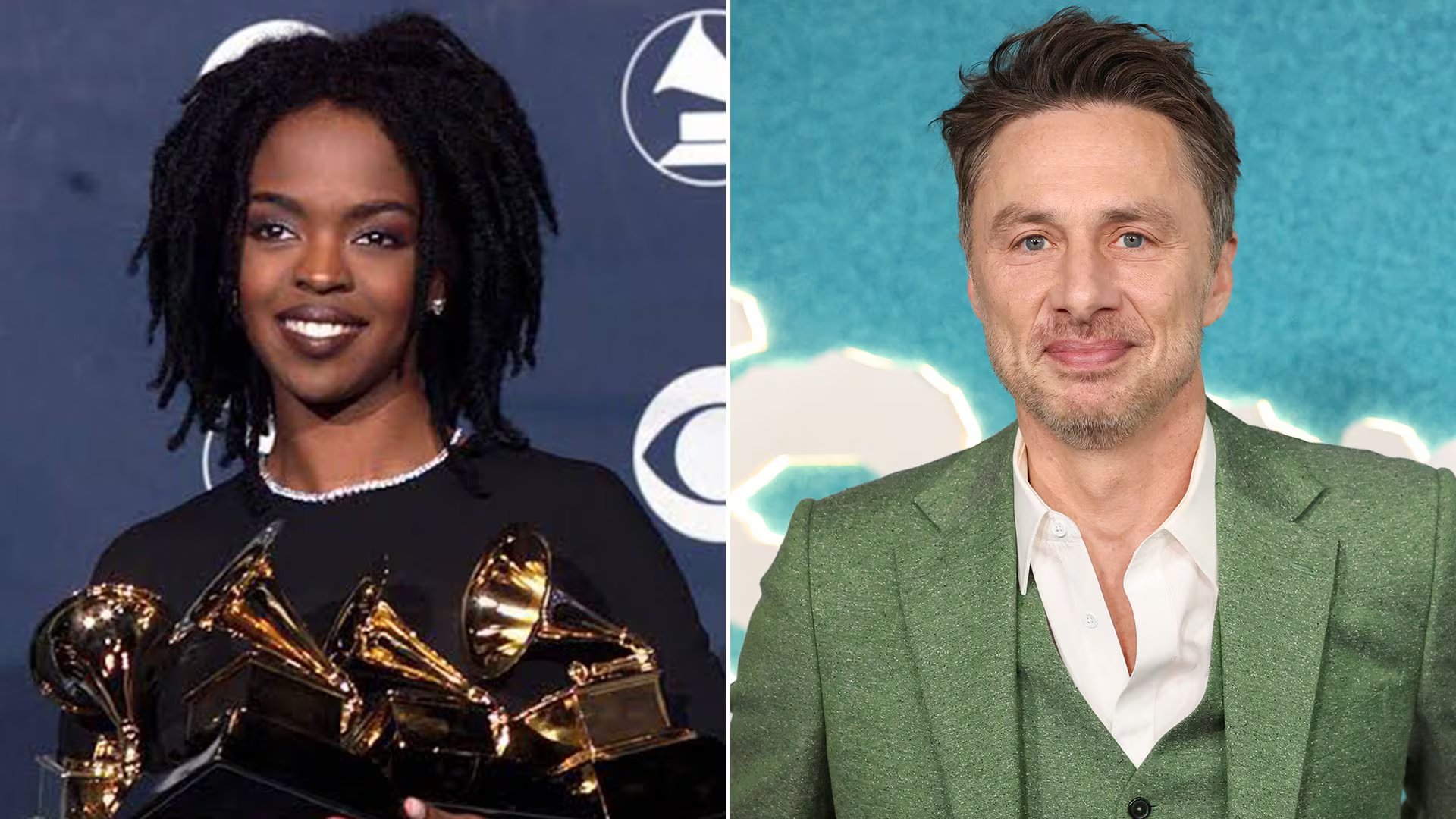Lauryn Hill y Zach Braff compartieron escuela secundaria en Columbia, Nueva Jersey, antes de sus éxitos en música y televisión