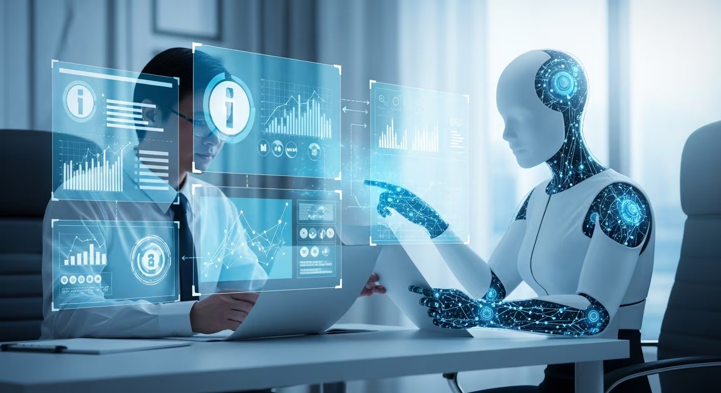 La inteligencia artificial se integra en la gestión ejecutiva para acceder a datos clave y optimizar la toma de decisiones en grandes organizaciones. (Imagen Ilustrativa Infobae)