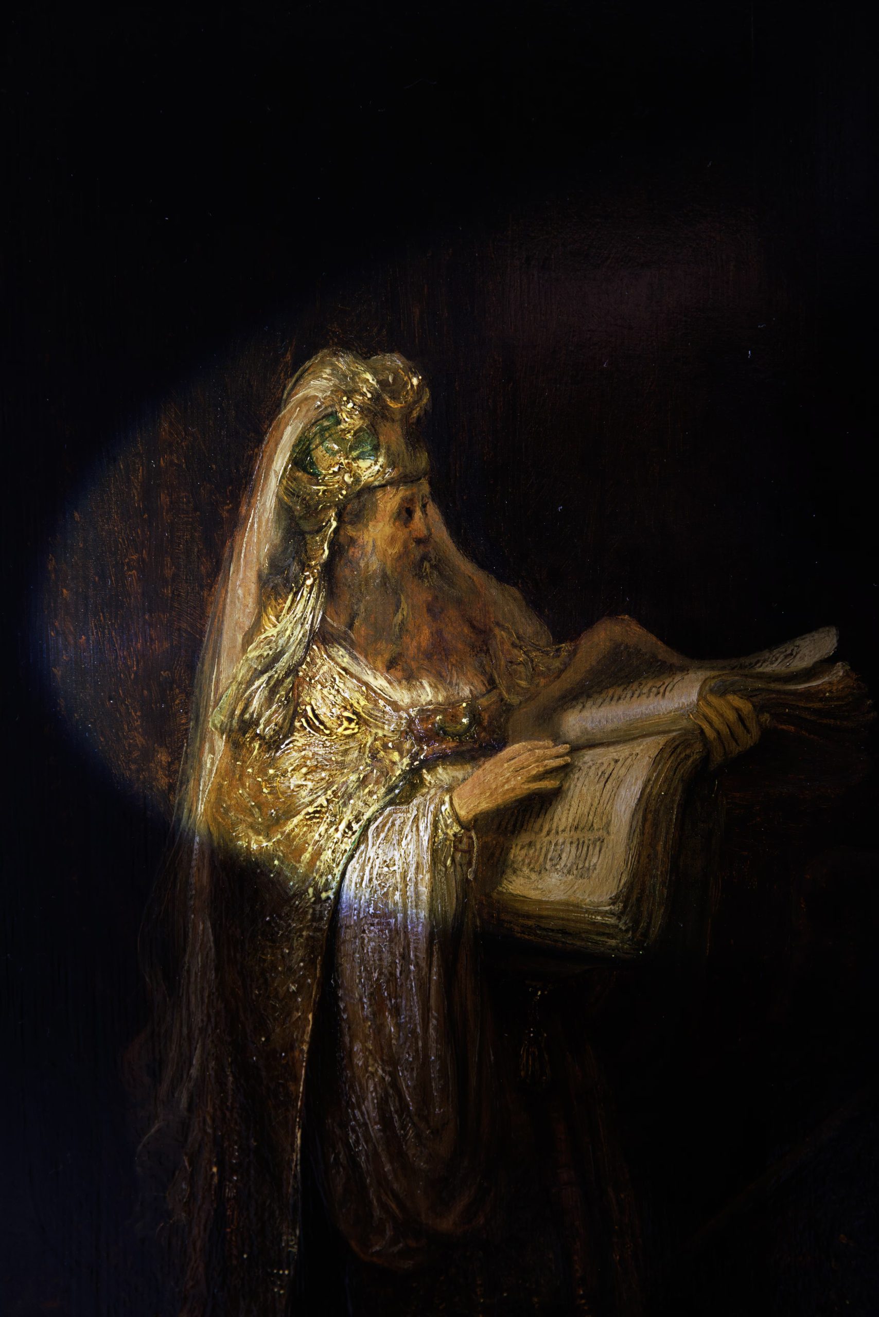 'Visión de Zacarías en el templo' destaca por su innovador simbolismo visual, al sugerir la presencia del ángel Gabriel a través de una luz intensa sin representarlo físicamente - (Kelly Schenk, Rijksmuseum)