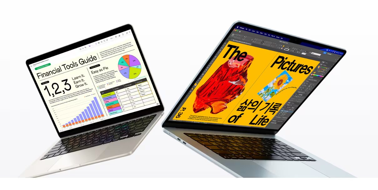 La batería del MacBook Air M5 logra hasta 15 horas de navegación web.
(Apple)