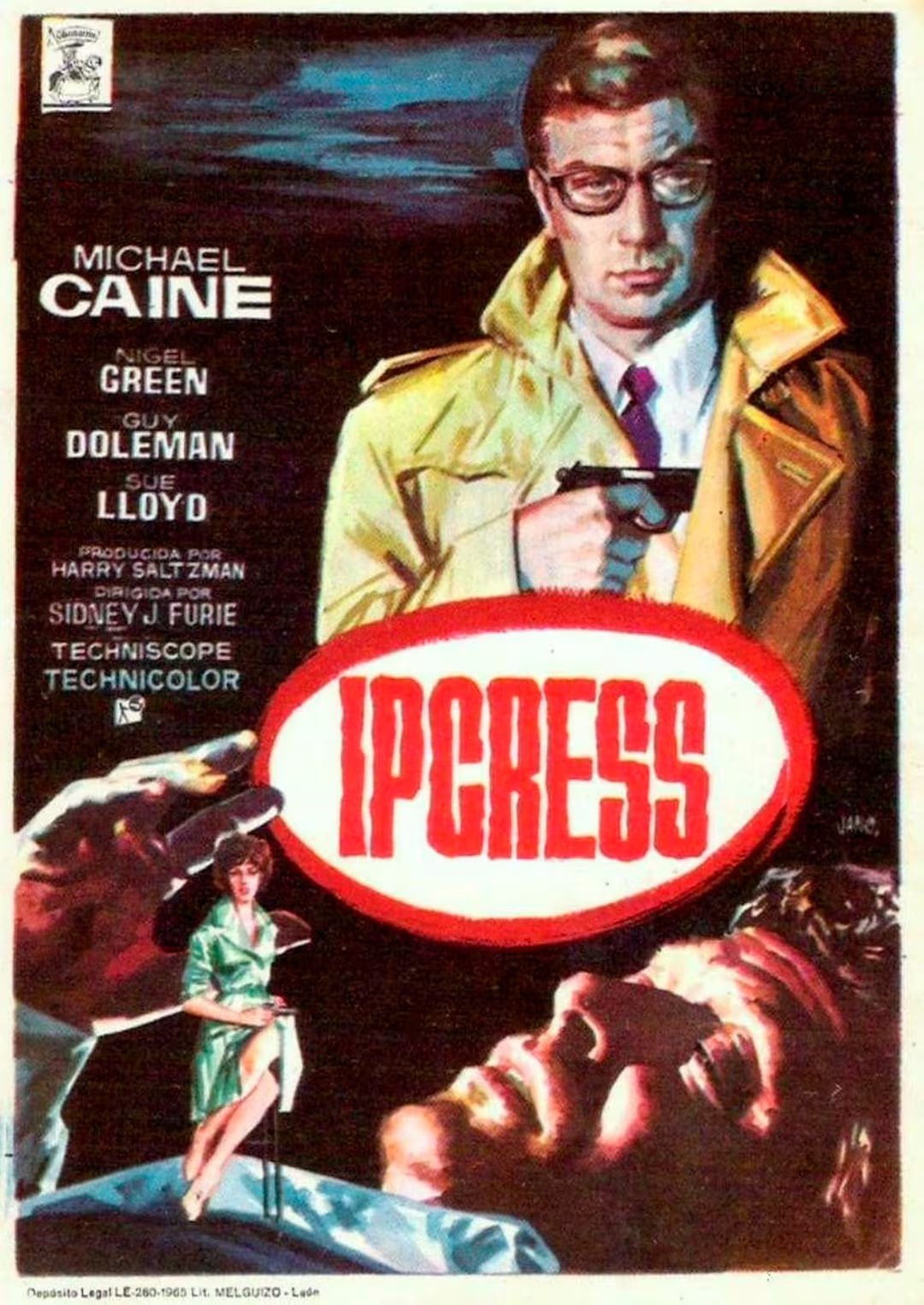 Póster original de la película británica de espías 