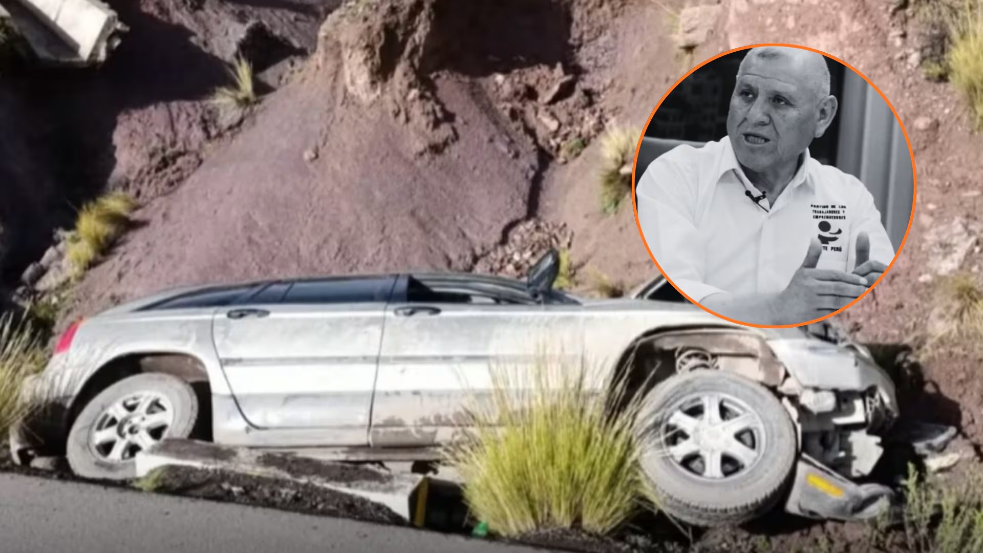 El postulante presidencial viajaba hacia Ayacucho cuando el vehículo en el que iba se volcó en la bajada a Rumichaca.|Foto: RPP Noticias