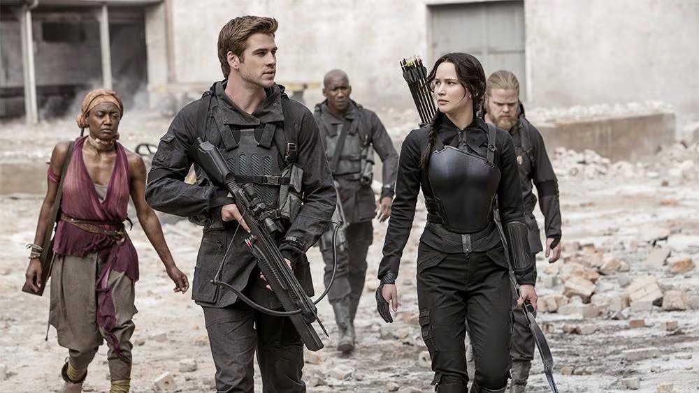 La tercera película de la saga de 'Los juegos del hambre' adaptaba la primera parte del tercer libro.