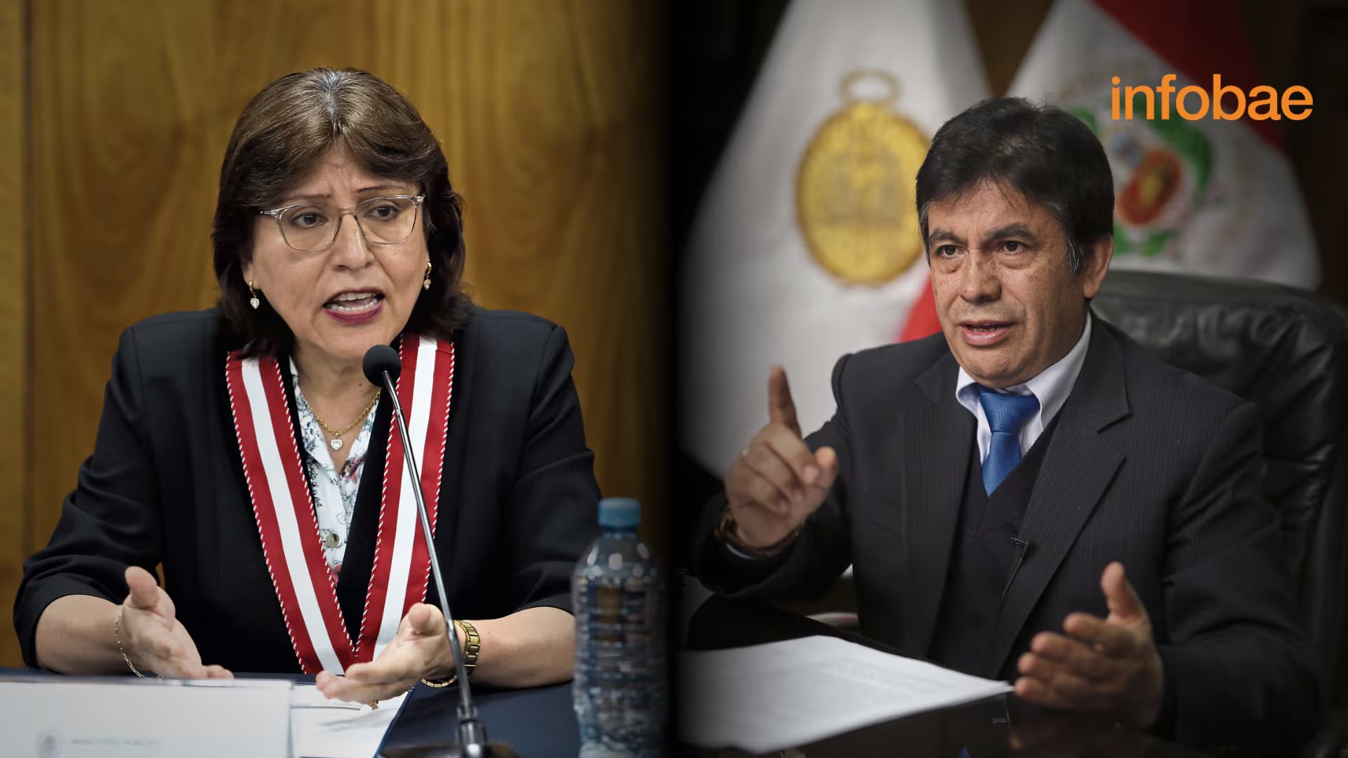 Delia Espinoza envía una carta al fiscal de la Nación interino, Tomás Gálvez, solicitando la continuidad de fiscales. (Composición Infobae)