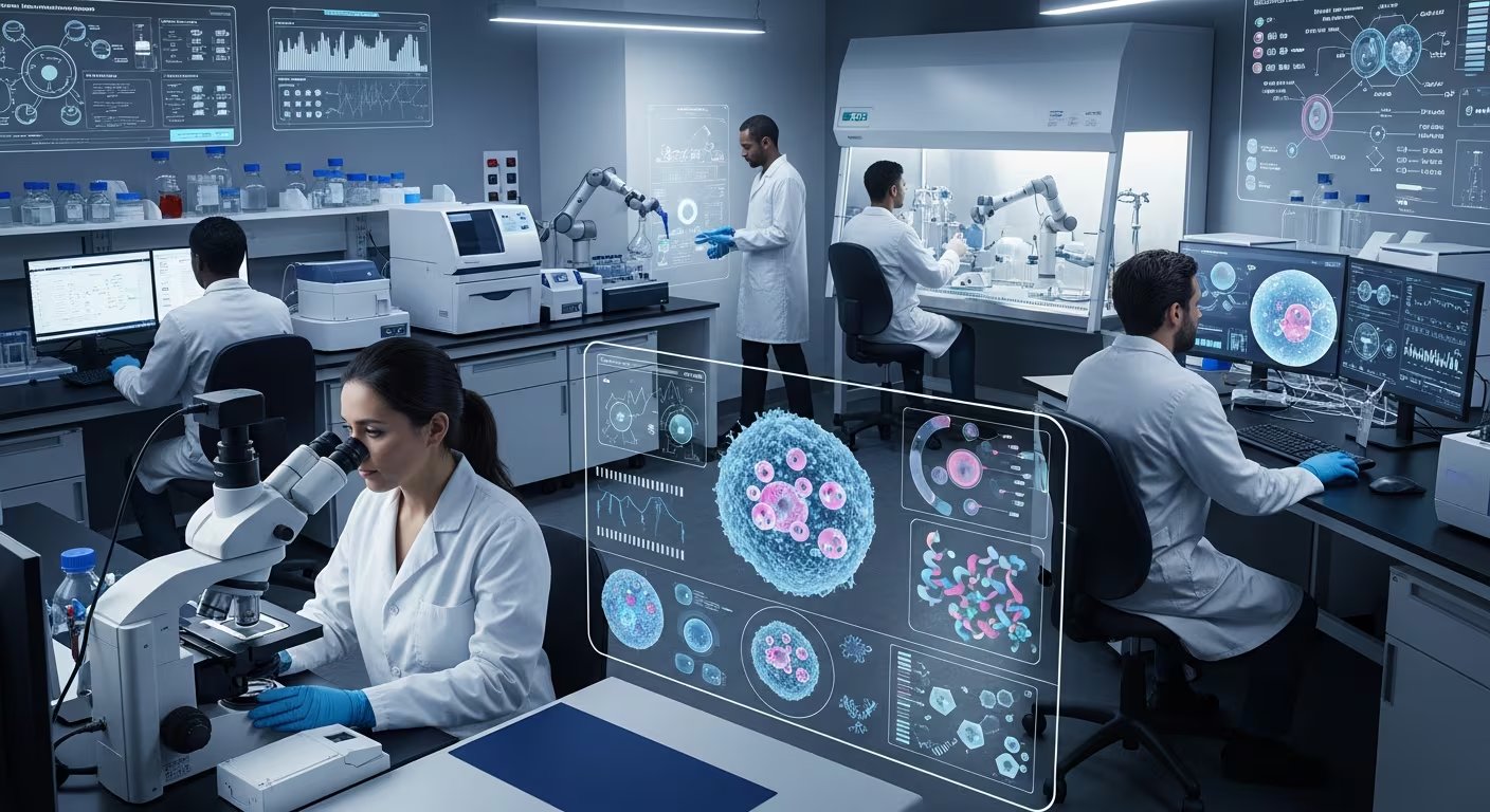 Herramientas como la secuenciación de ARN y la microscopía confocal permitieron observar el comportamiento de fibroblastos en cáncer de esófago (Imagen Ilustrativa Infobae)