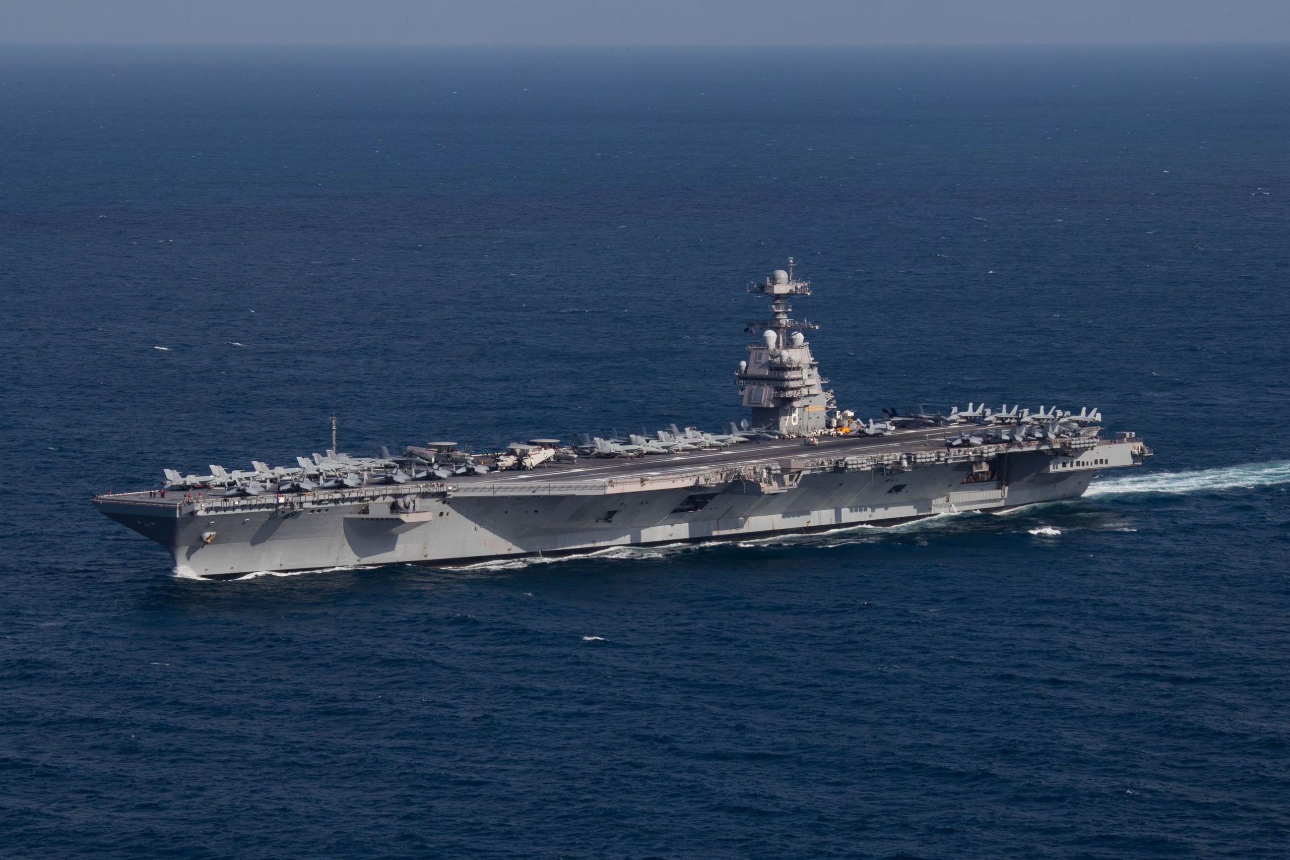 The U.S. Navy aircraft carrier USS Gerald R. Ford (Wikimedia Commons)