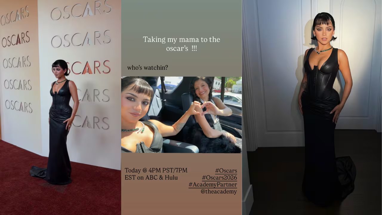 Isabela Merced deslumbra en los Premios Oscar 2026 junto a su madre Katherine Moner, celebrando su orgullo peruano en Hollywood. (Instagram Isabela Merced)