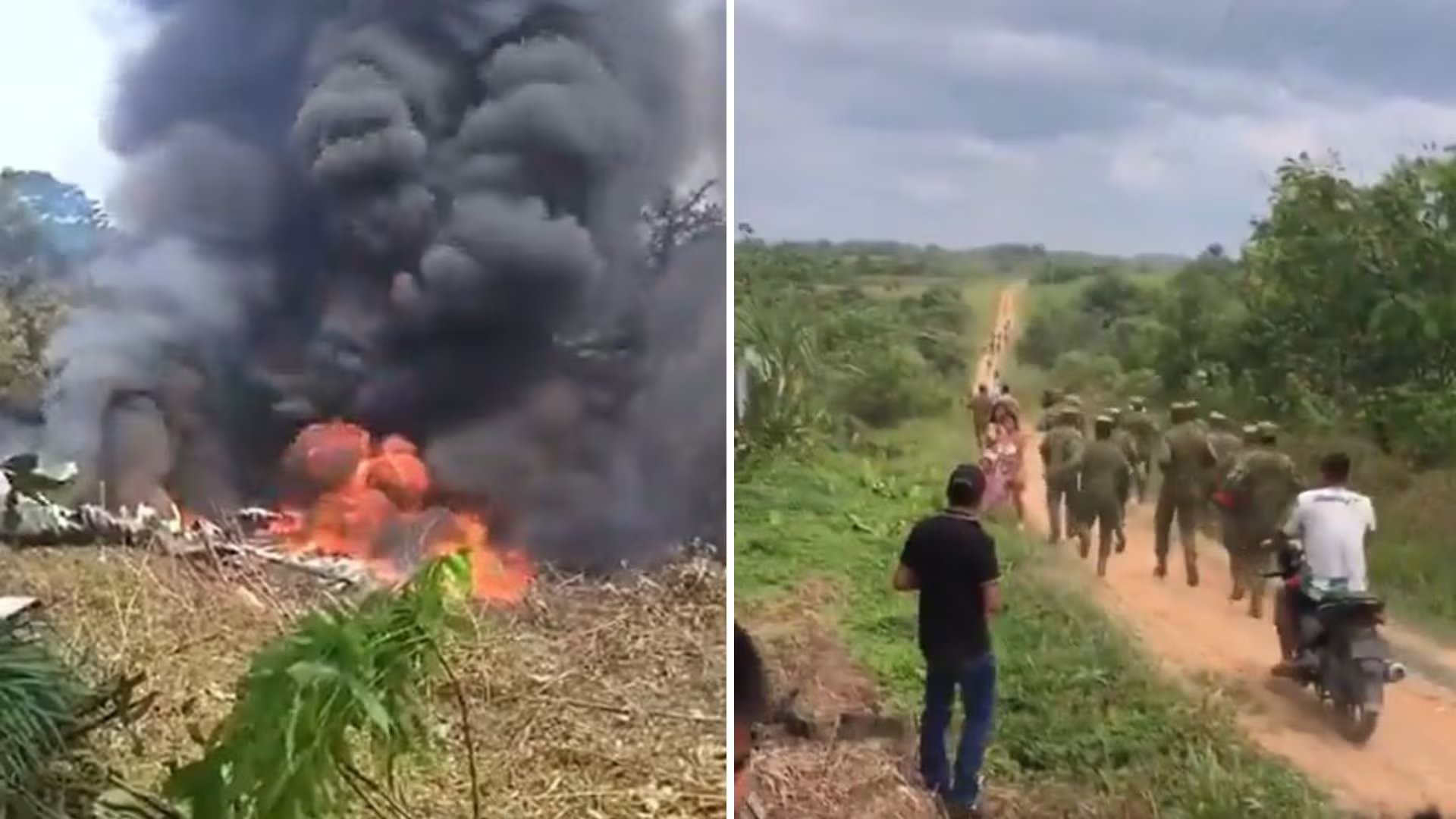El avión Hércules 1016 sufrió un accidente en la mañana del 23 de marzo en Puerto Leguízamo, Putumayo, según bitácoras de vuelo - crédito suministrada a Infobae Colombia