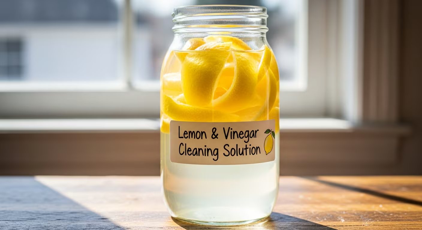 El limpiador casero a base de cáscara de limón y vinagre blanco elimina grasa y bacterias en cocinas y baños, dejando un aroma cítrico fresco
(Imagen Ilustrativa Infobae)