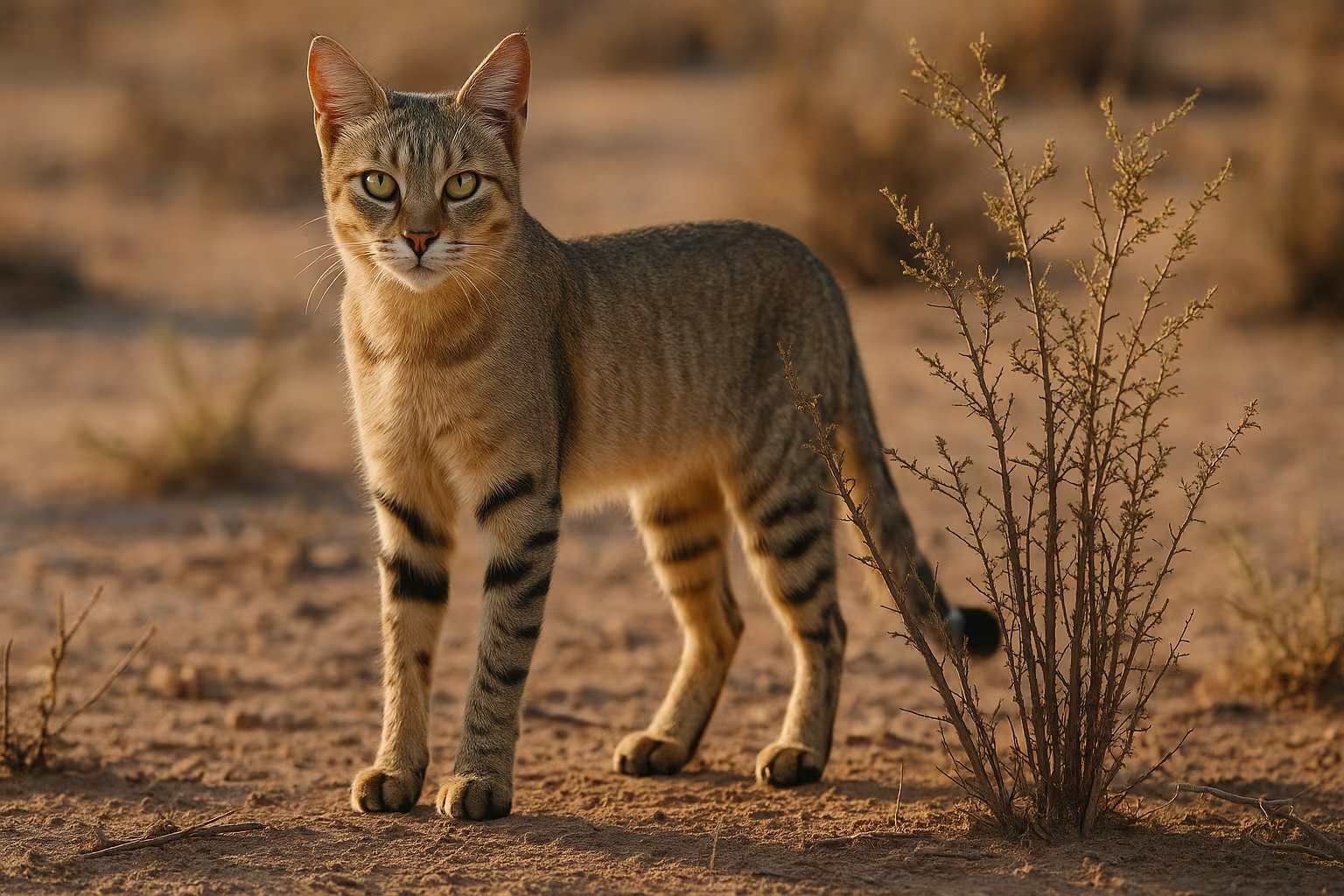 El linaje doméstico de los gatos proviene del gato montés africano, una especie adaptada a ambientes secos y poco contacto con el agua (Imagen Ilustrativa Infobae)