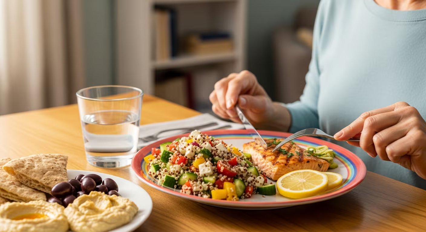 Las guías internacionales recomiendan combinar la dieta mediterránea con actividad física regular y control del peso para prevenir el hígado graso. (Imagen Ilustrativa Infobae)