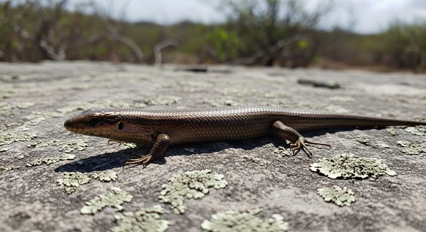 El scinque guadeloupéen y otros reptiles endémicos enfrentan la amenaza constante de depredadores invasores como ratas (Imagen Ilustrativa Infobae)