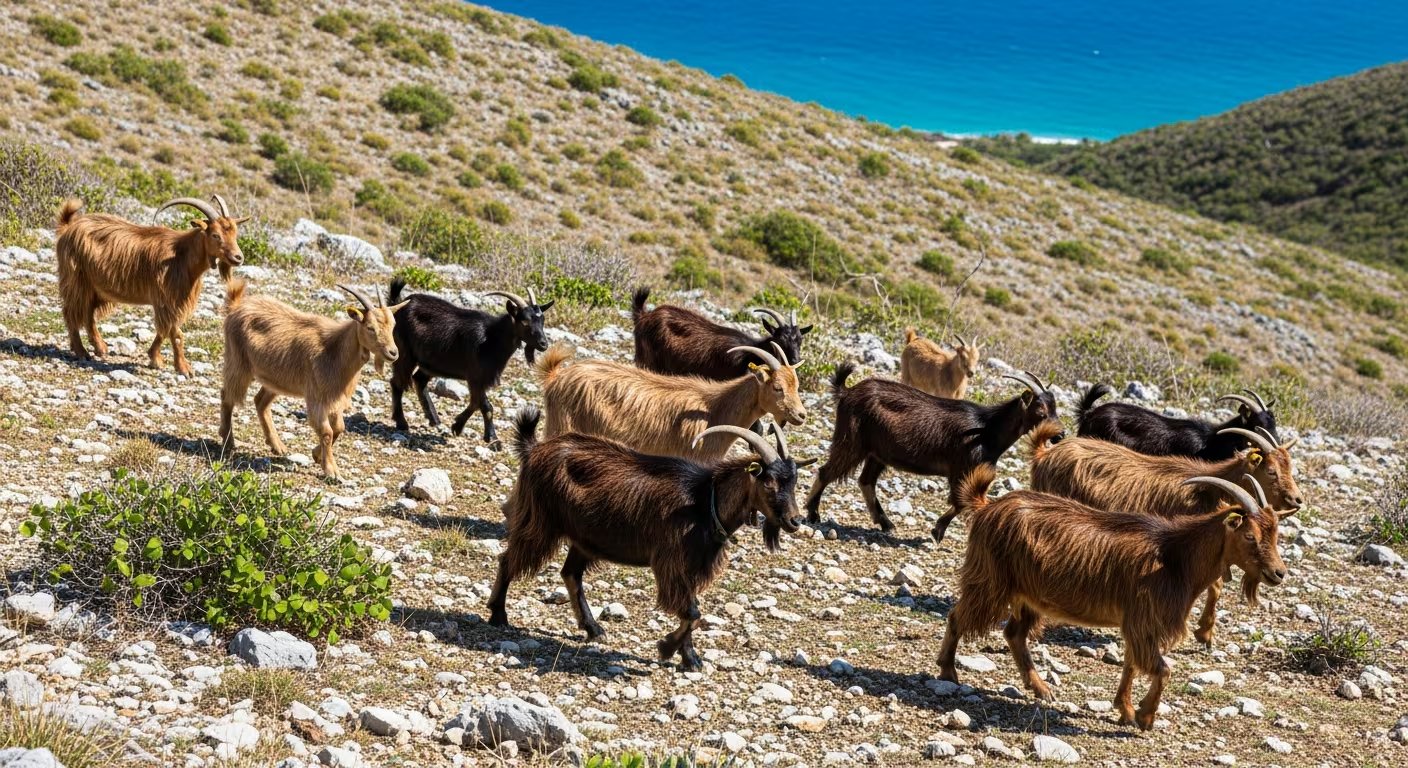 La captura de cabras asilvestradas y la valorización de sus productos impulsan la restauración ambiental y la economía local en Guadalupe (Imagen Ilustrativa Infobae)