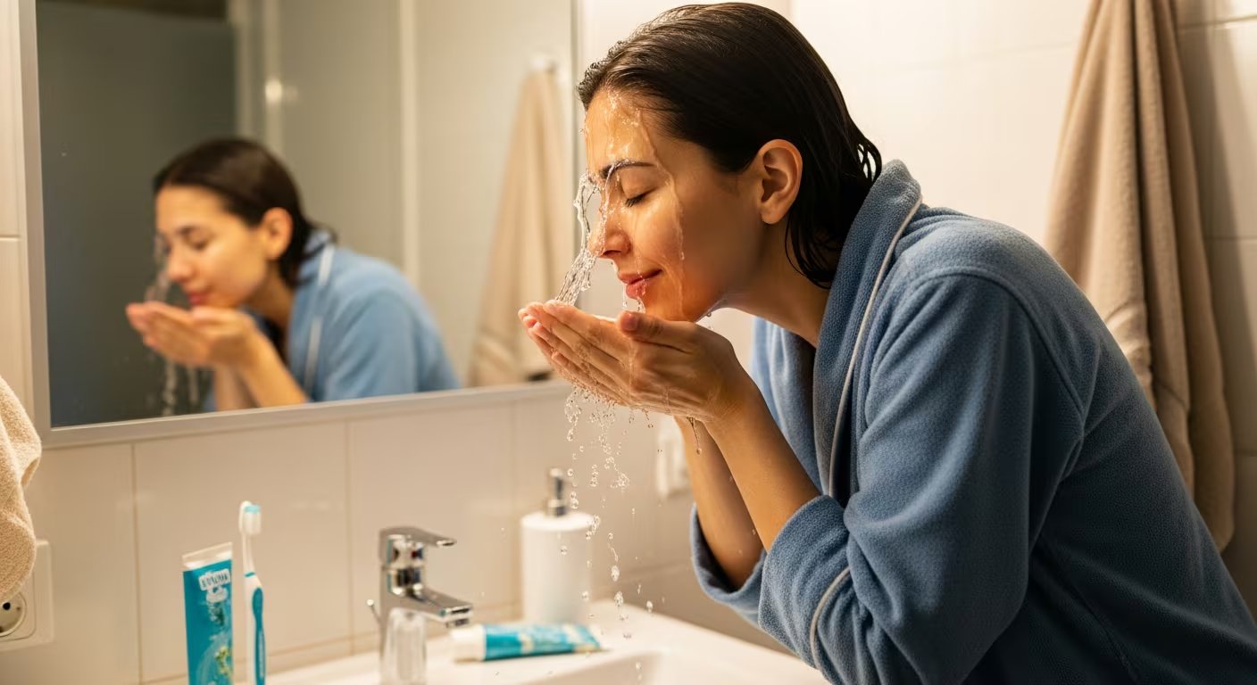 La higiene facial cada noche es fundamental para prevenir el contacto del polen con la piel y las mucosas (Imagen Ilustrativa Infobae)