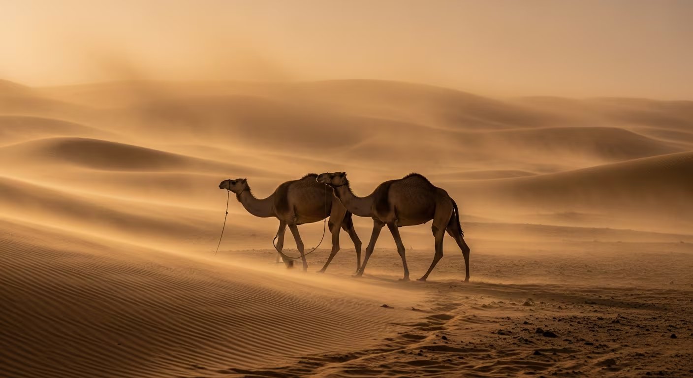 La membrana nictitante en los camellos protege la córnea de la arena y el deslumbramiento sin bloquear la visión (Imagen Ilustrativa Infobae)