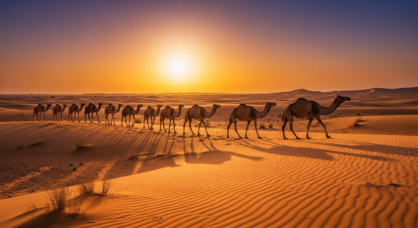 La transparencia de la membrana nictitante de los camellos se debe a una estructura celular única que evita la opacidad y permite la entrada de luz (Imagen Ilustrativa Infobae)