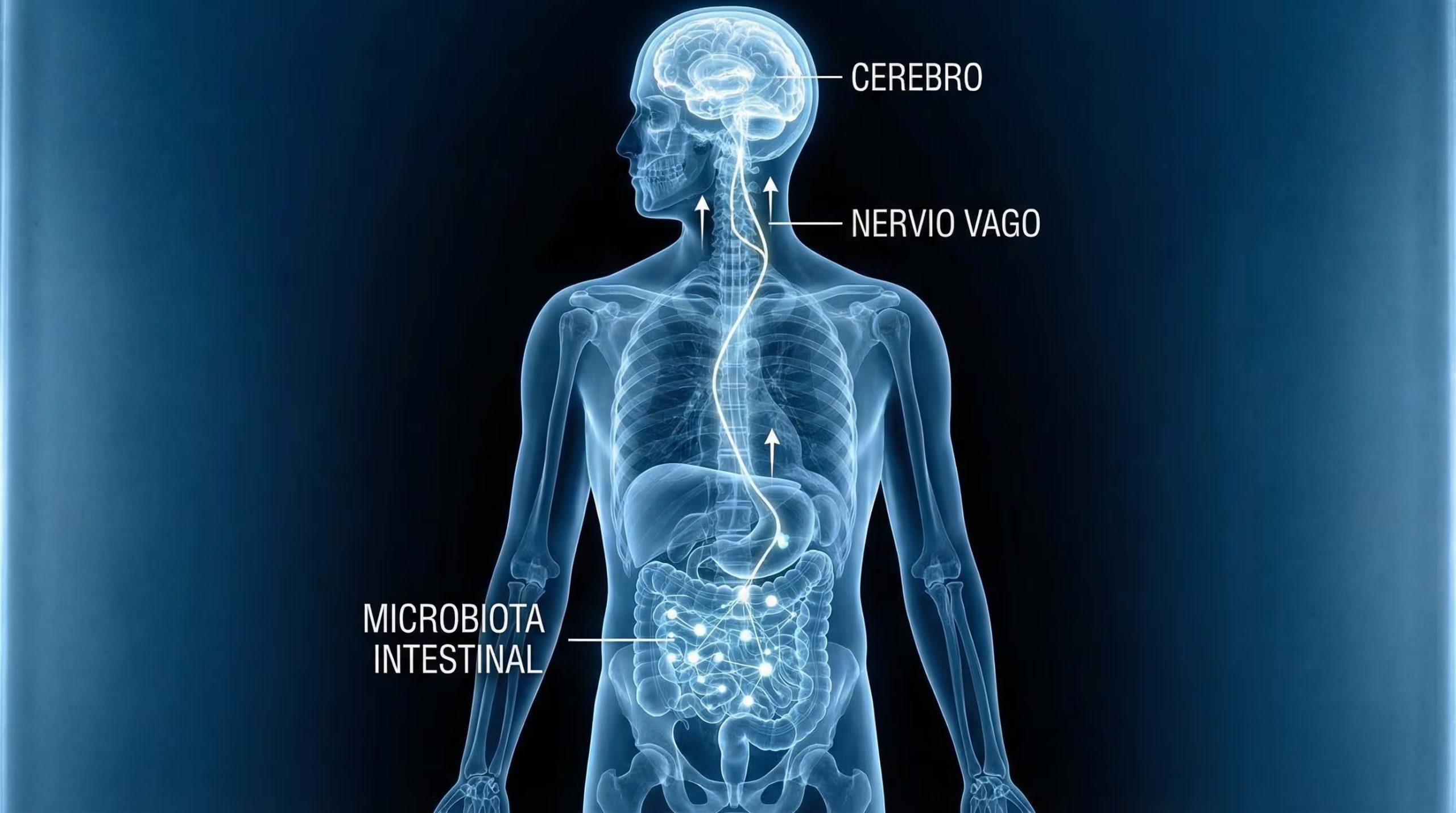 El nervio vago se confirma como la vía principal para el traslado de bacterias intestinales vivas al cerebro, según datos experimentales recientes (Imagen Ilustrativa Infobae)