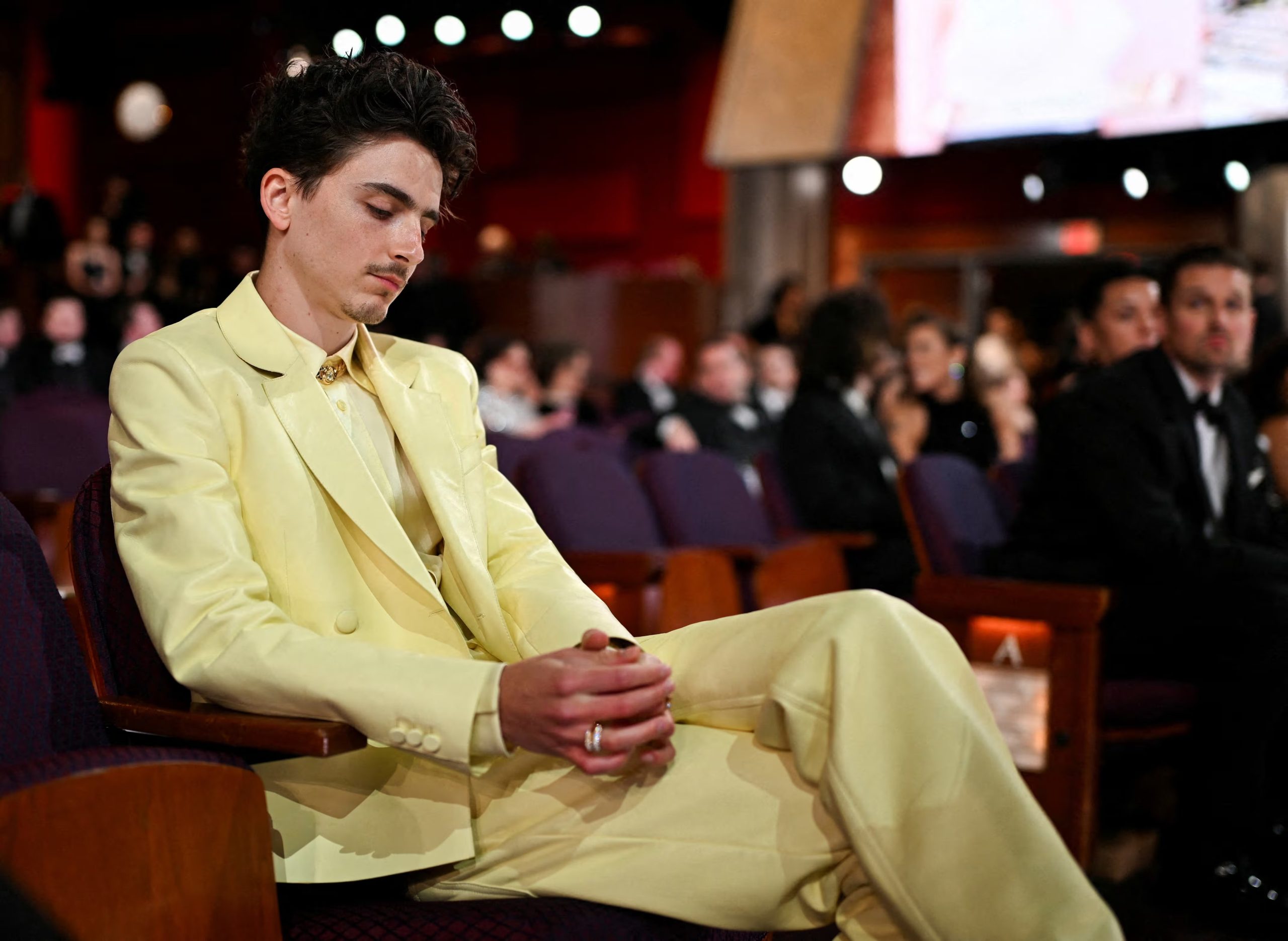 Los invitados a la gala no pueden levantarse de sus asientos durante la transmisión. Si salen de la sala, tendrán que esperar a la siguiente pausa comercial para reingresar 
Richard Harbaugh/AMPAS/Handout via REUTERS 