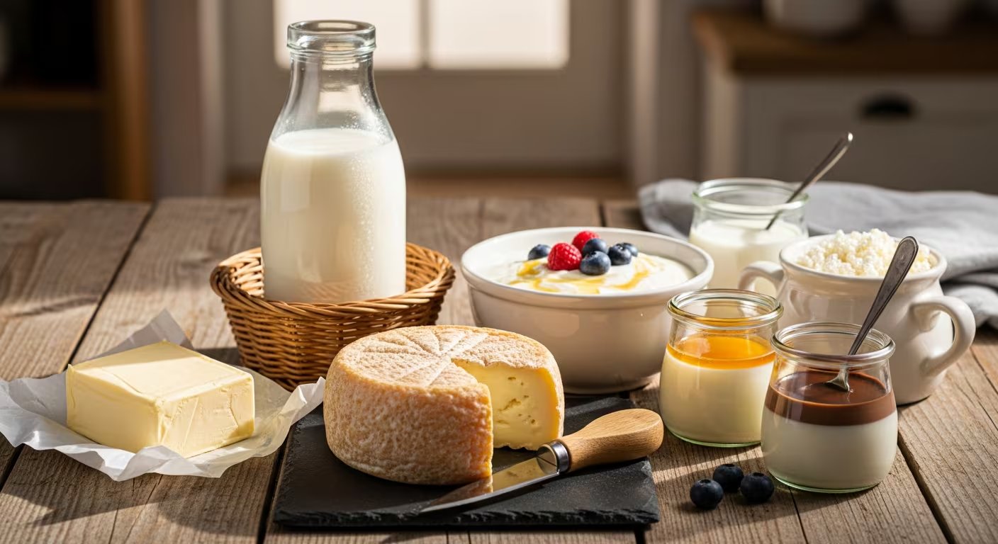 Los lácteos y alimentos ricos en calcio combinados con vitamina D son esenciales para prevenir la pérdida ósea después de los 60 años (Imagen Ilustrativa Infobae)