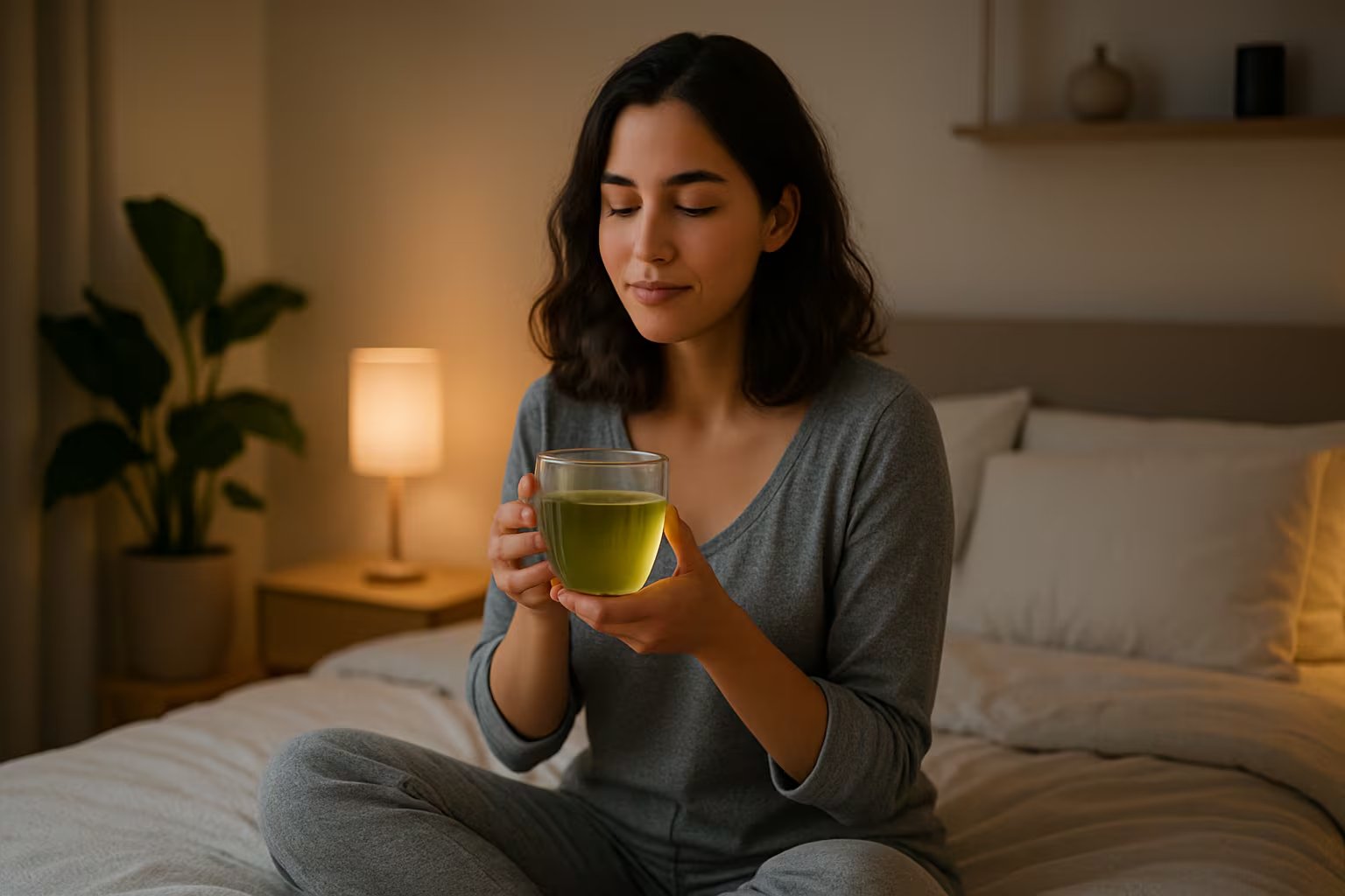 Adoptar hábitos saludables y rutinas nocturnas, como tomar una infusión de hierbas y realizar actividades tranquilas, ayuda a mejorar el sueño (Imagen Ilustrativa Infobae)