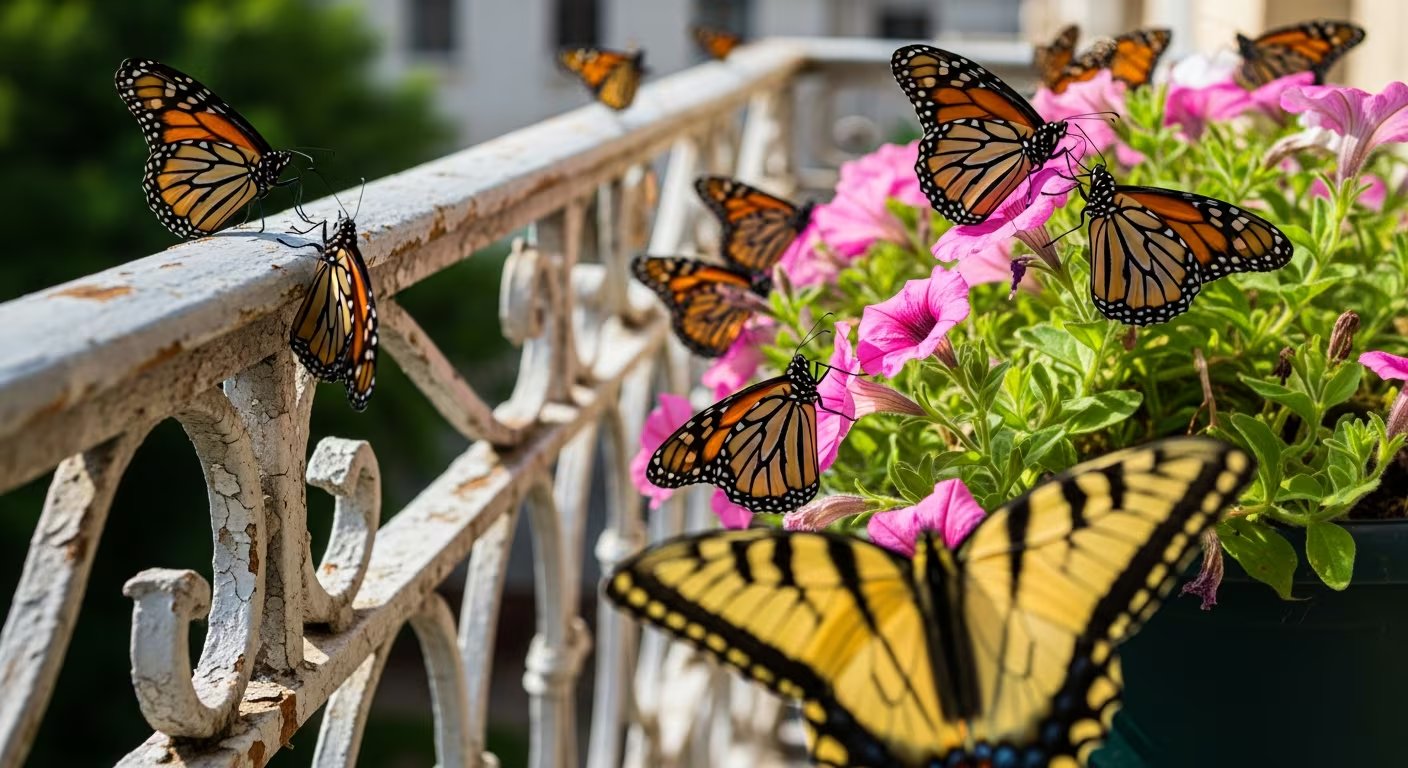 Mariposas en áreas urbanas indican un microclima favorable y ausencia de pesticidas, claves para la biodiversidad local (Imagen Ilustrativa Infobae)