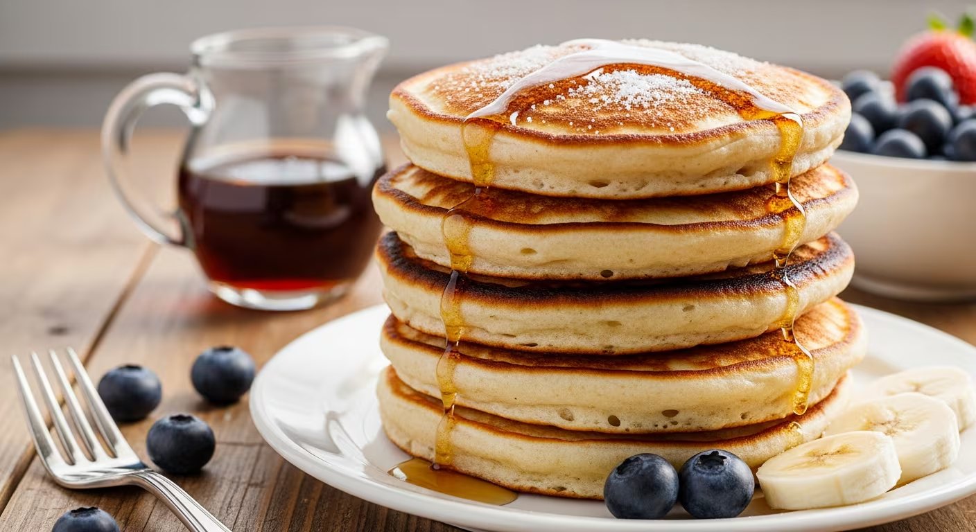 La receta de panqueques light ofrece una opción apta para celíacos, diabéticos y quienes buscan reducir el consumo calórico diario (Imagen Ilustrativa Infobae)