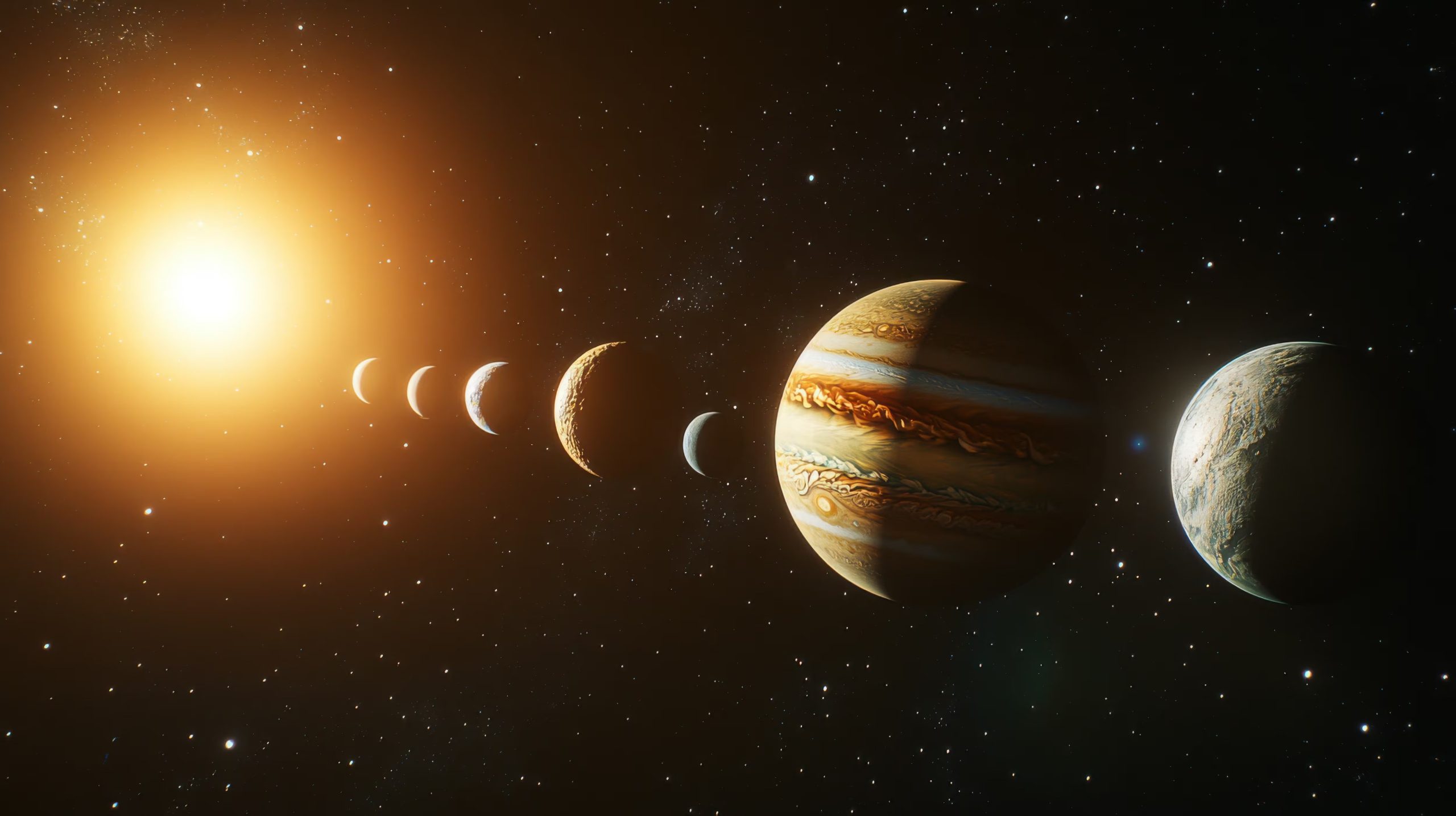 El mejor momento para observar la alineación será entre treinta y cuarenta minutos después del ocaso cuando el cielo esté suficientemente oscuro (Freepik)