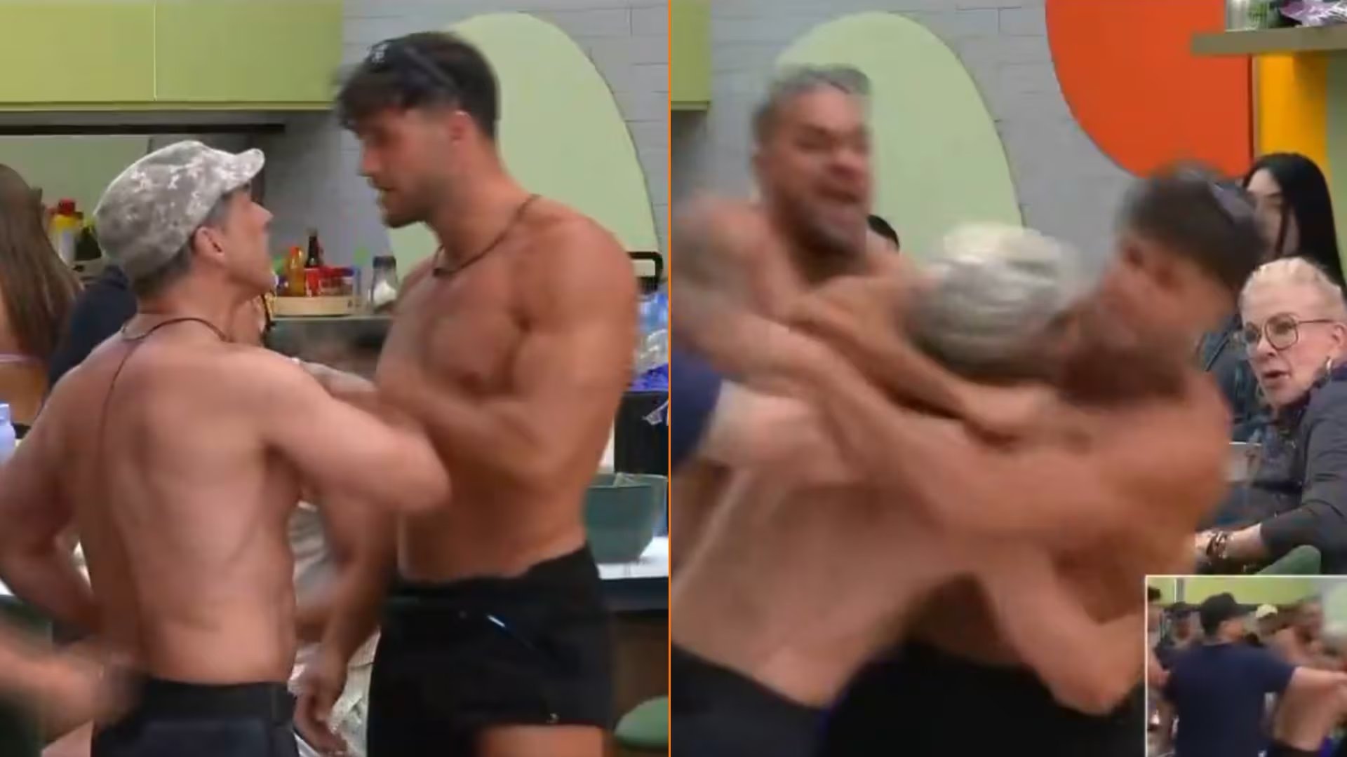 Sergio Mayer, reconocido actor y político, protagoniza una supuesta pelea con otro participante en el set de La Casa de los Famosos de Telemundo, capturando la atención de la audiencia. (Captura de pantalla: X)