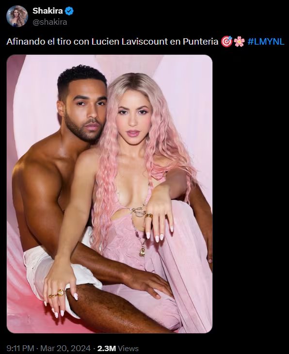 Publicación de Shakira - crédito @shakira/X