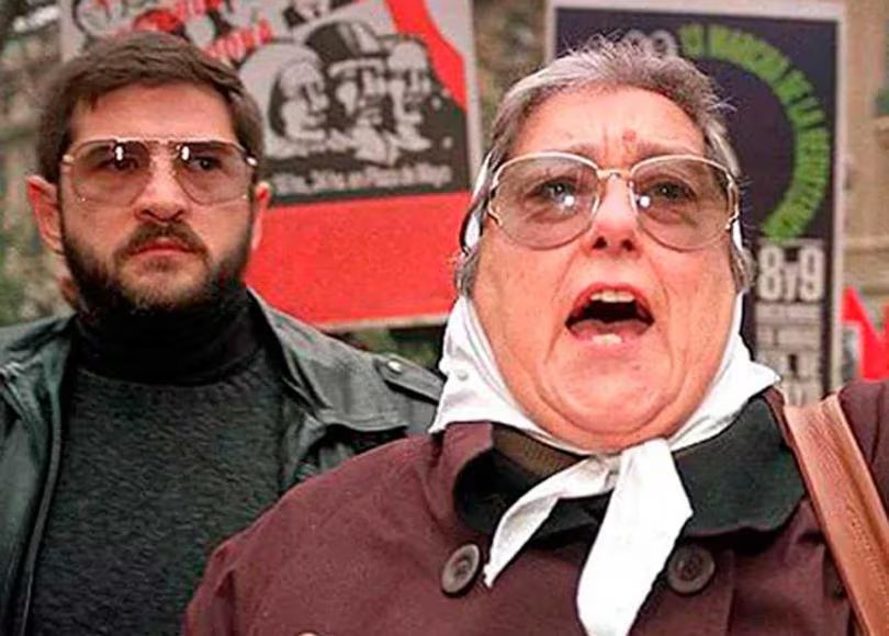 Sergio Schoklender, ex apoderado de la Fundación, y la madre de Plaza de Mayo Hebe de Bonafini