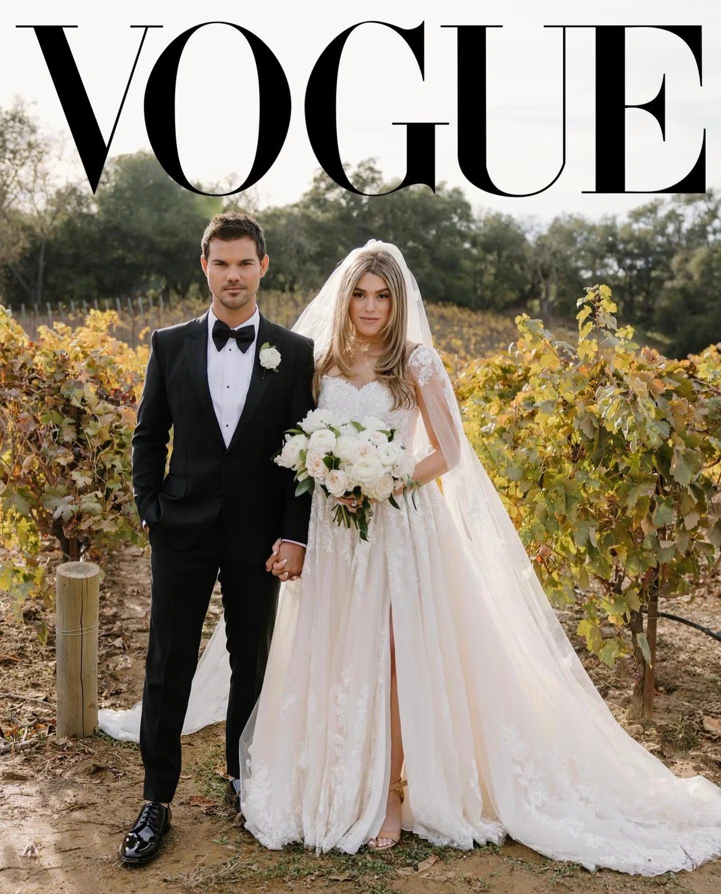 La pareja se casó en noviembre de 2022 en una ceremonia íntima en California (Captura: Instagram/Vogue)