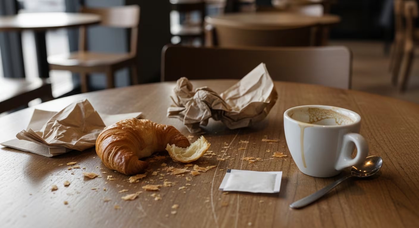 Recoger los residuos propios es una de las reglas básicas para la armonía en el café. (Imagen Ilustrativa Infobae)