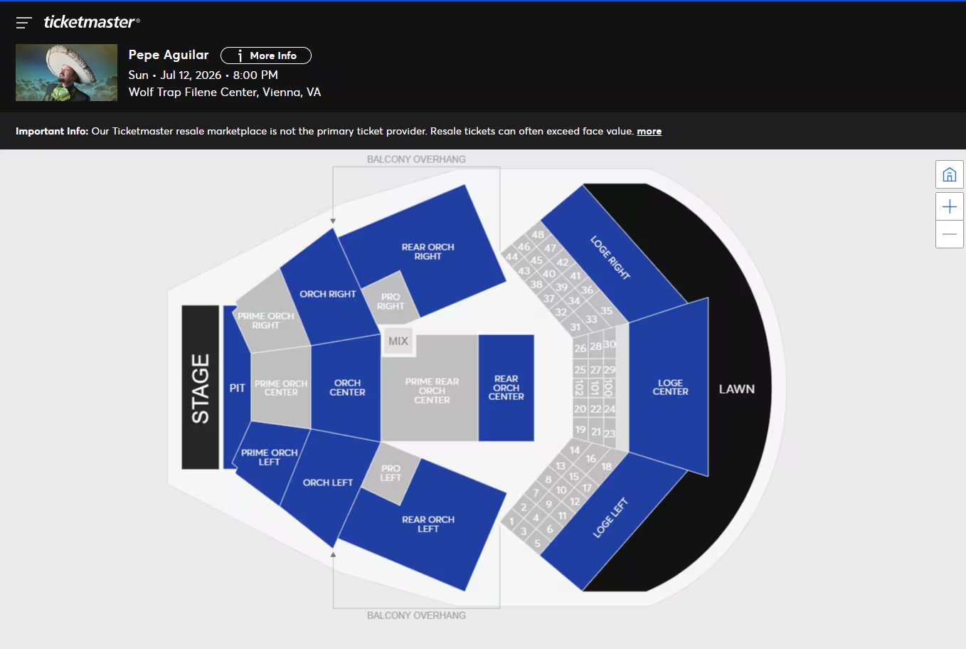 (Ticketmaster/Captura de pantalla)