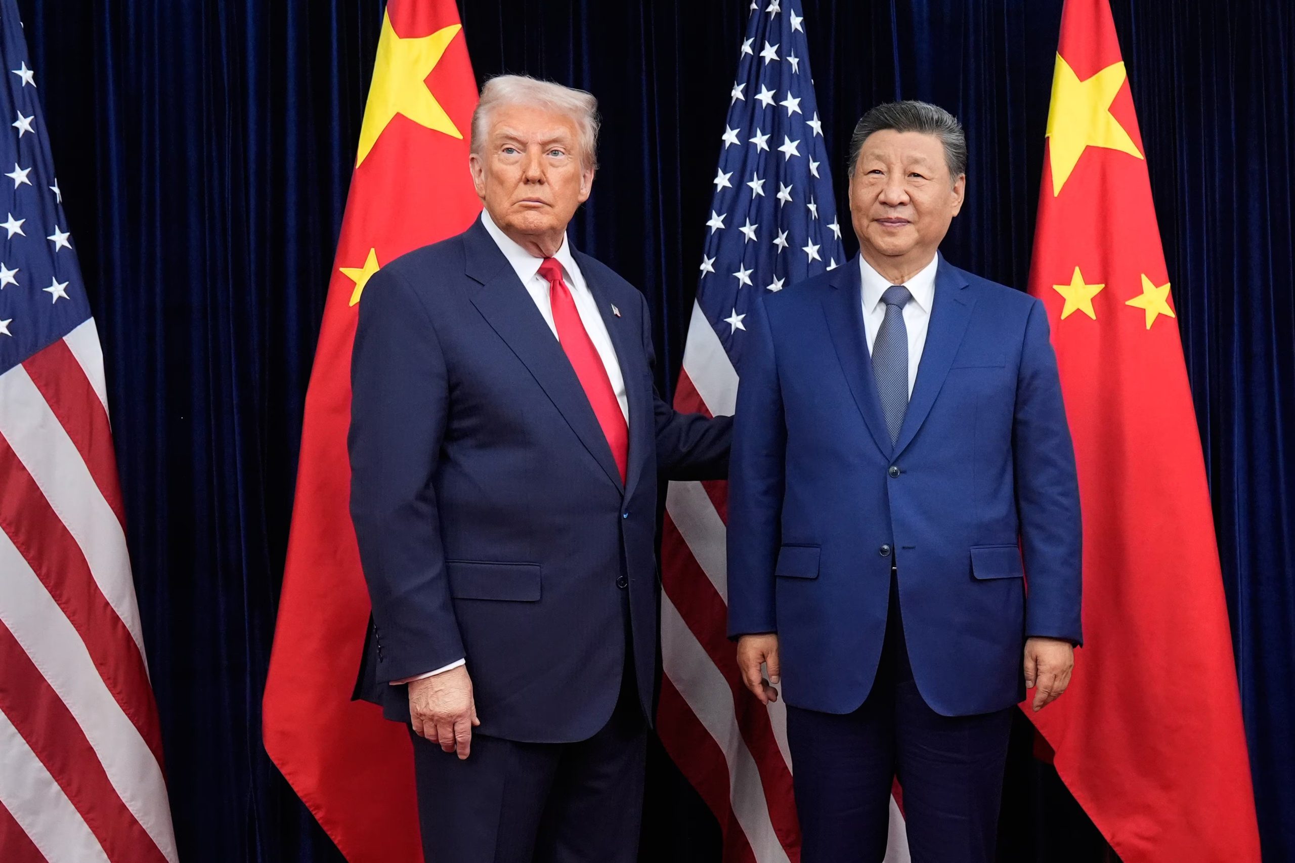 Donald Trump y Xi Jinping durante un encuentro oficial en Corea del Sur