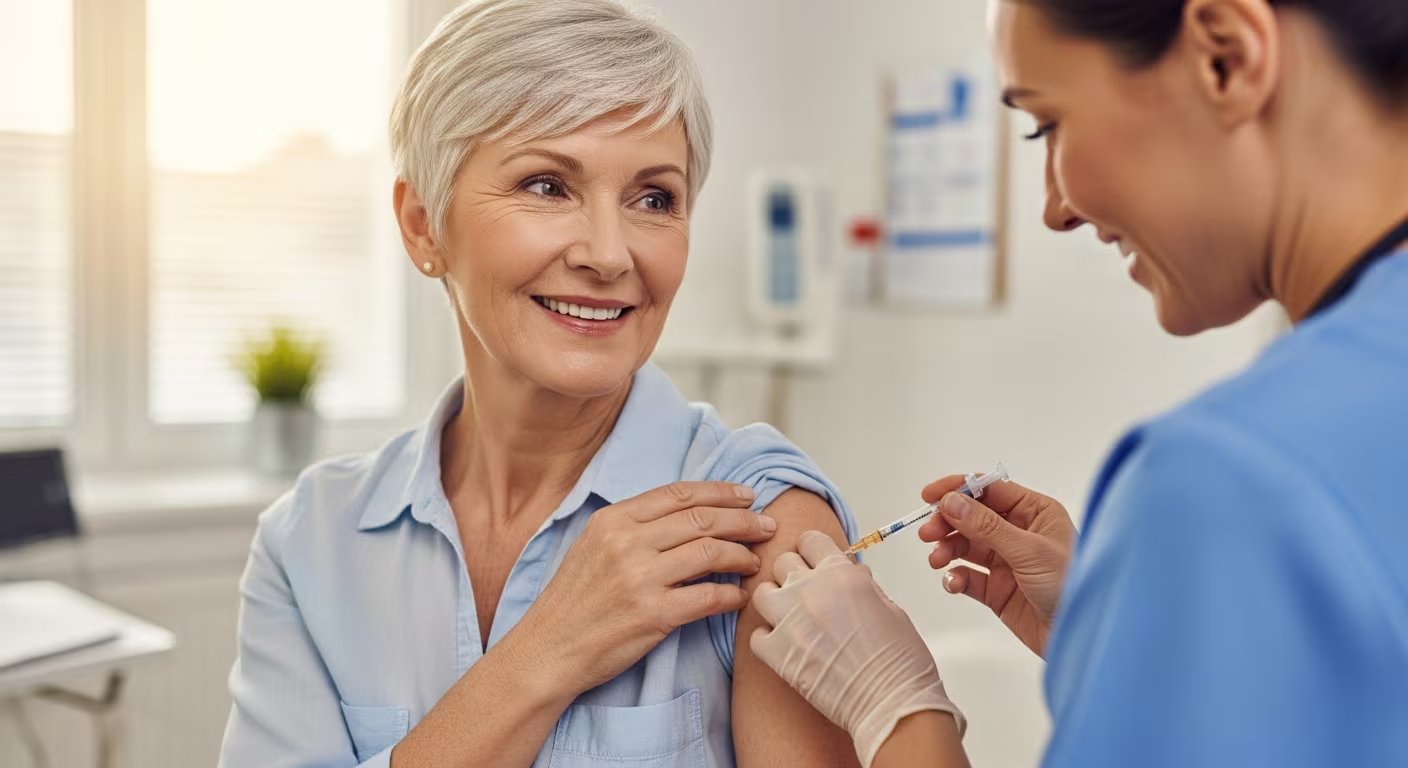 La vacuna del herpes zóster es fundamental en adultos mayores, ya que previene complicaciones graves y contribuye a reducir el riesgo de desarrollar enfermedades neurológicas como Alzheimer y Parkinson (Imagen Ilustrativa Infobae). 