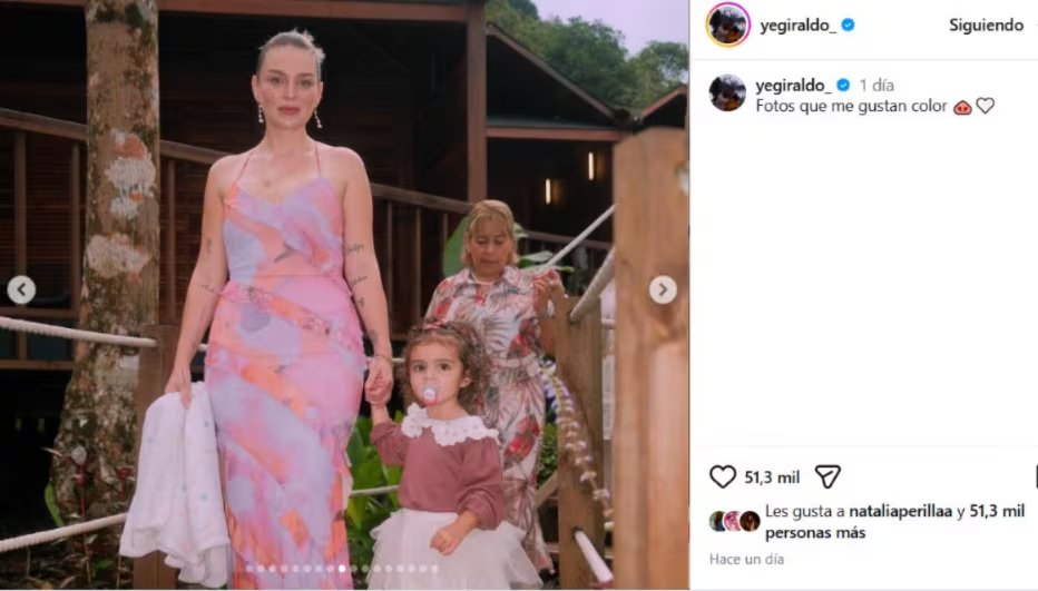Verónica Giraldo Navarro aparece junto a su hija Sophia en imágenes recientes que han circulado en redes sociales - crédito @yegiraldo_/ Instagram