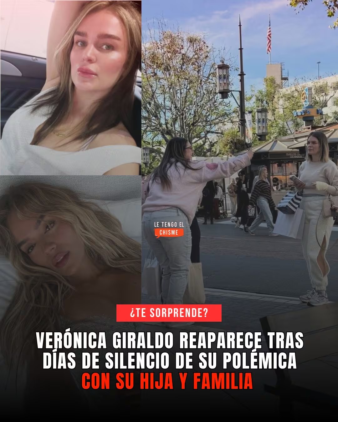 La reciente aparición de una fotografía de Verónica Giraldo ha reavivado el interés y las preguntas sobre el momento que atraviesa, en medio de disputas familiares y el escrutinio constante en redes sociales - crédito @
letengoelchisme/ Instagram