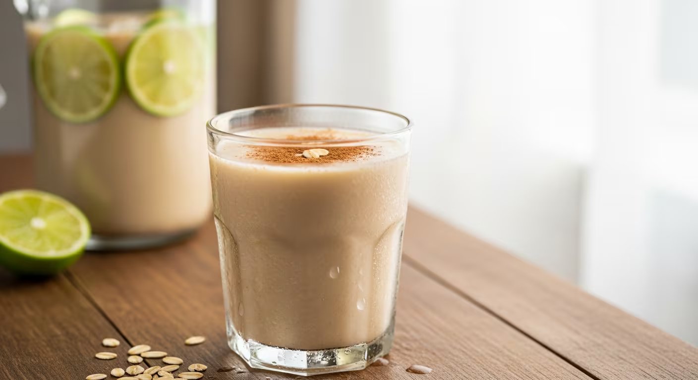 Preparar agua de avena en casa representa una opción económica, versátil y lista para mantener en refrigeración y disfrutar en cualquier momento del día. - (Imagen Ilustrativa Infobae)