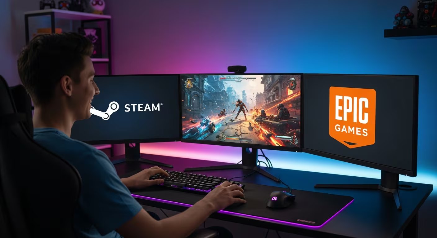 La competencia entre plataformas digitales ha facilitado el acceso a juegos gratuitos para PC. (Imagen Ilustrativa Infobae)