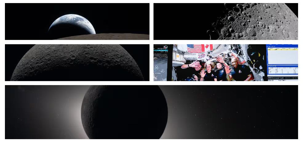 8.	La misión incluyó la toma de imágenes inéditas de la cara oculta de la Luna y un eclipse solar visto solo desde el espacio (NASA)