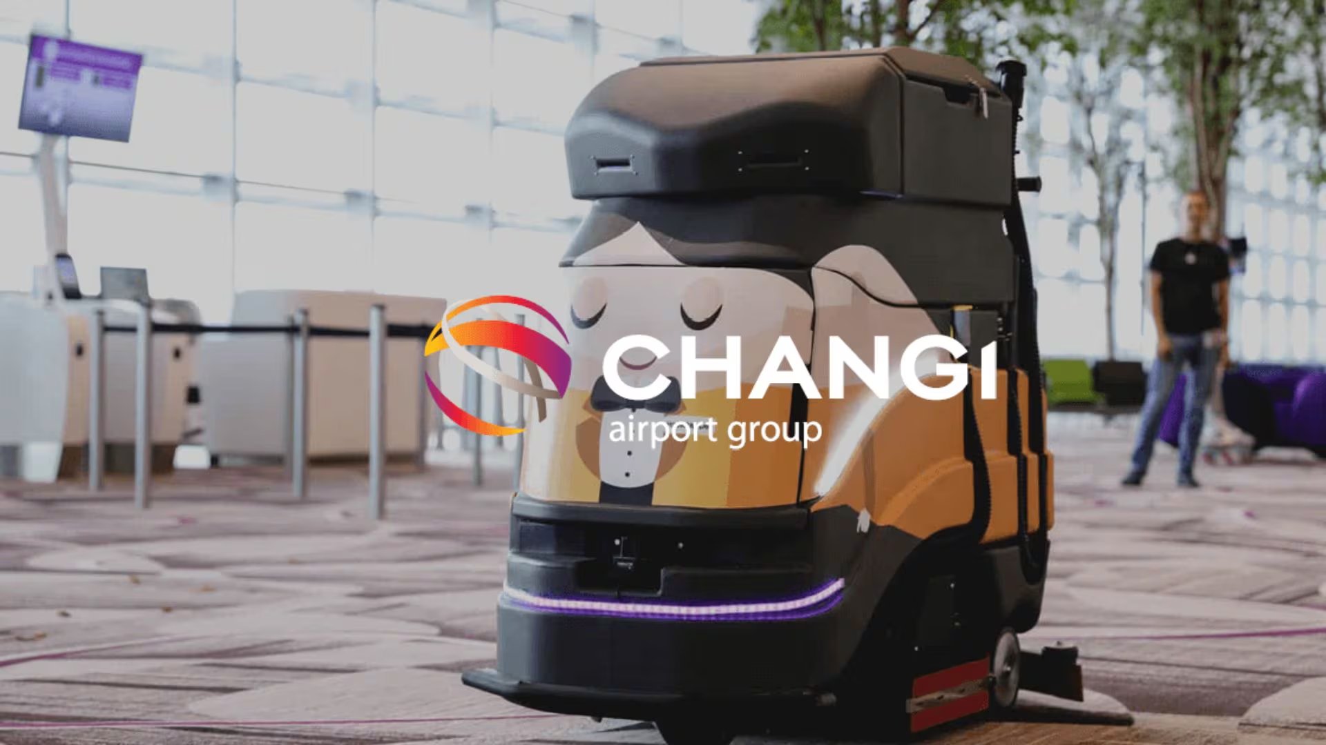 En el aeropuerto Changi de Singapur se utilizan robots limpiadores Avidbots Neo para mejorar la eficiencia del personal y reducir los costos operativos. (Changi Airport Group)