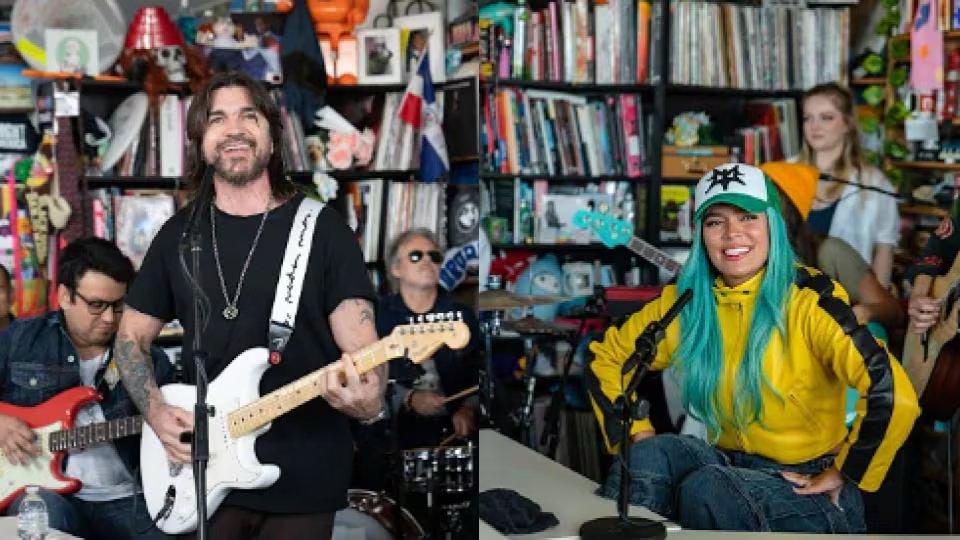 Juanes y Karol G son algunos de los artistas colombianos que tienen su Tiny Desk Concert, formato de conciertos acústicos organizados por la radio pública de los Estados Unidos - crédito NPR