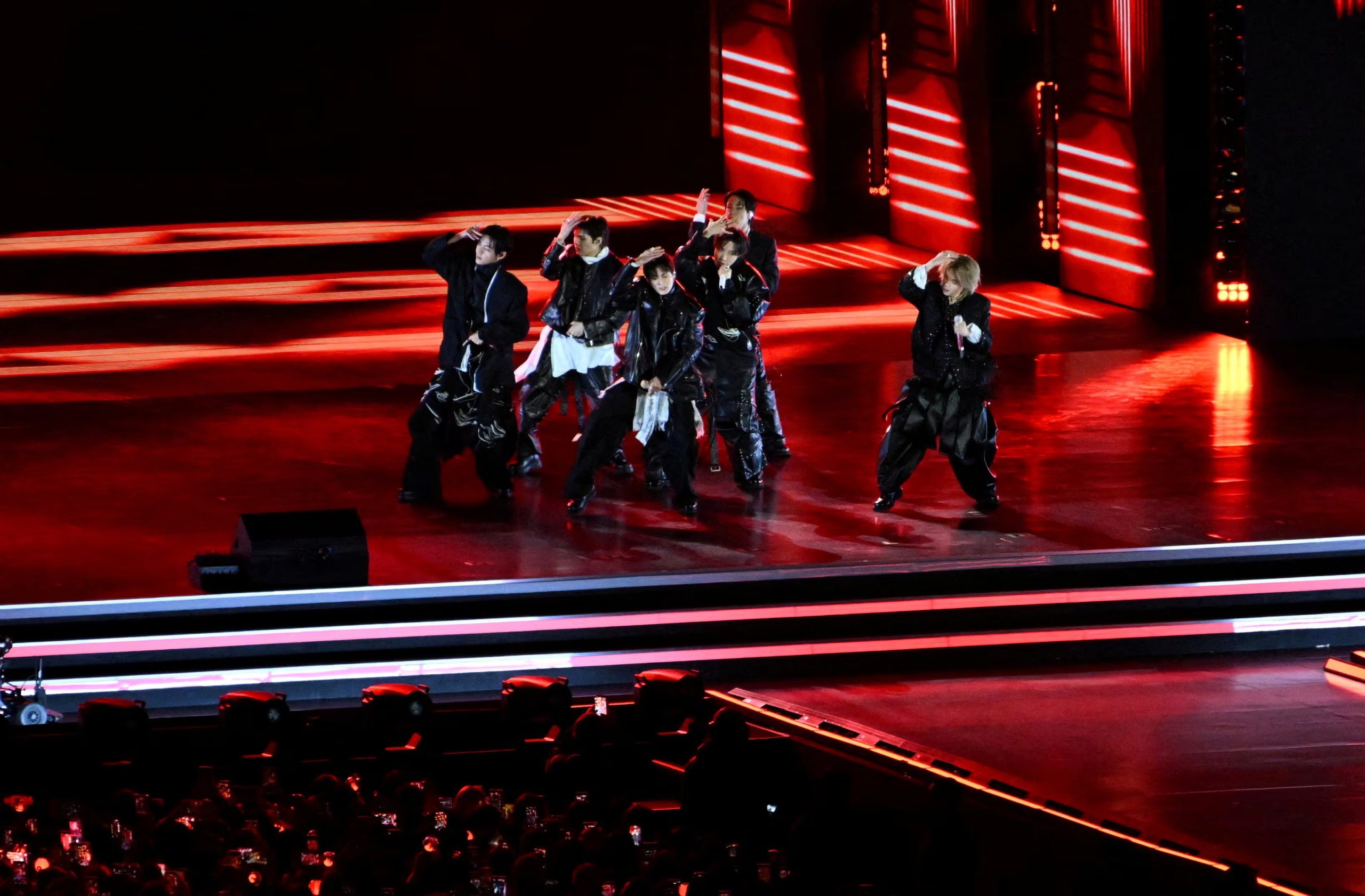 BTS inició en 2026 su gira mundial ARIRANG tras casi cuatro años de pausa grupal (Kim Min-Hee/Pool via REUTERS) 