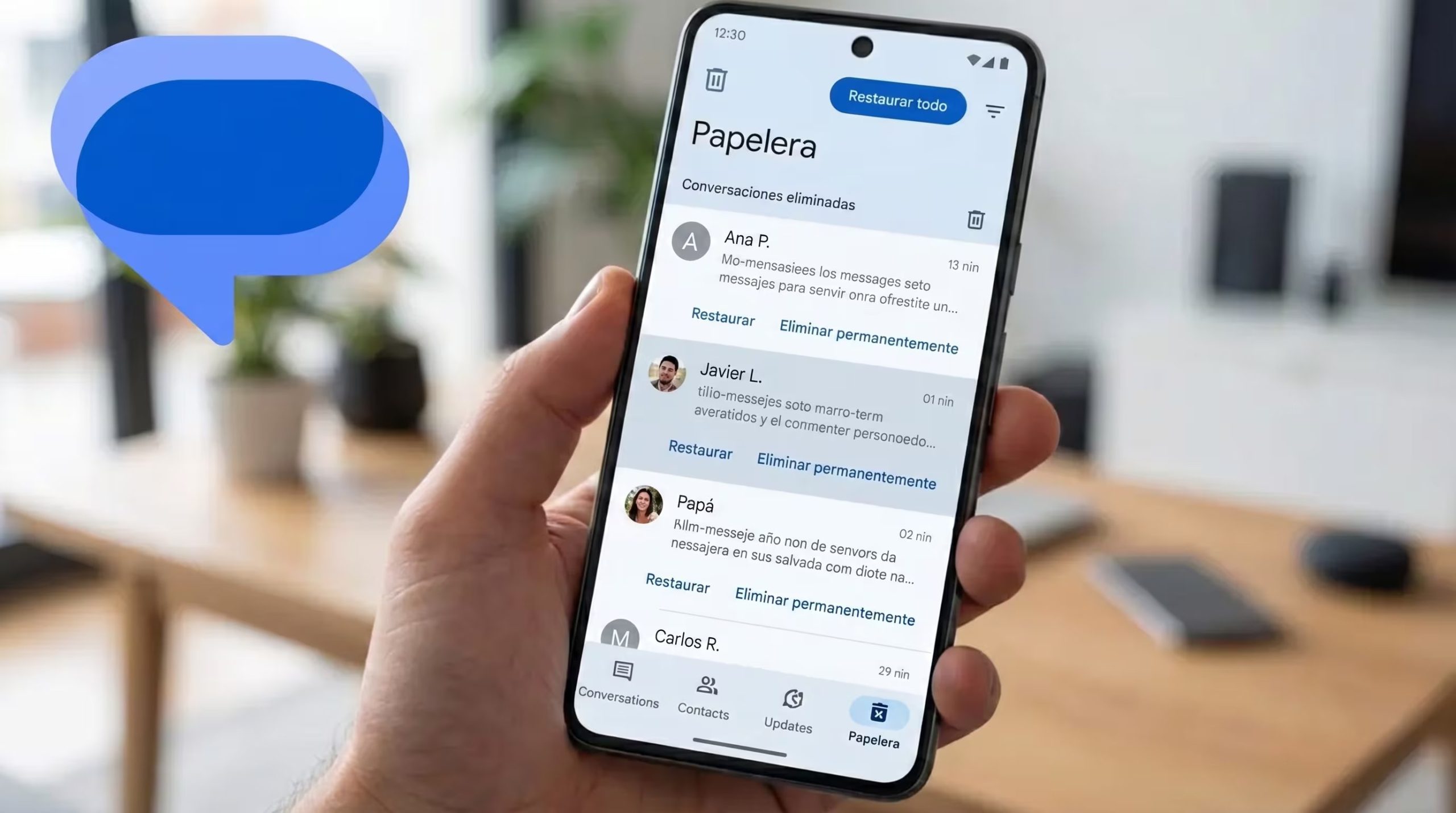 Mensajes de Google empieza a integrar funciones que ya tienen otros sistemas de mensajería. (Imagen Ilustrativa Infobae)